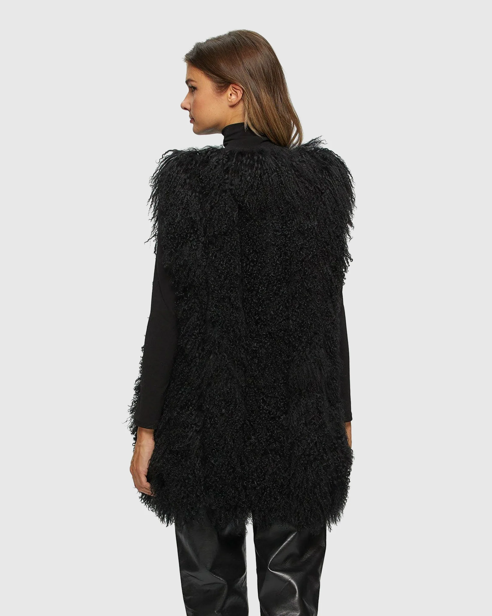 LAMB VERTICAL LAYER VEST WITH GROSGRAIN RIBBON - Image 11