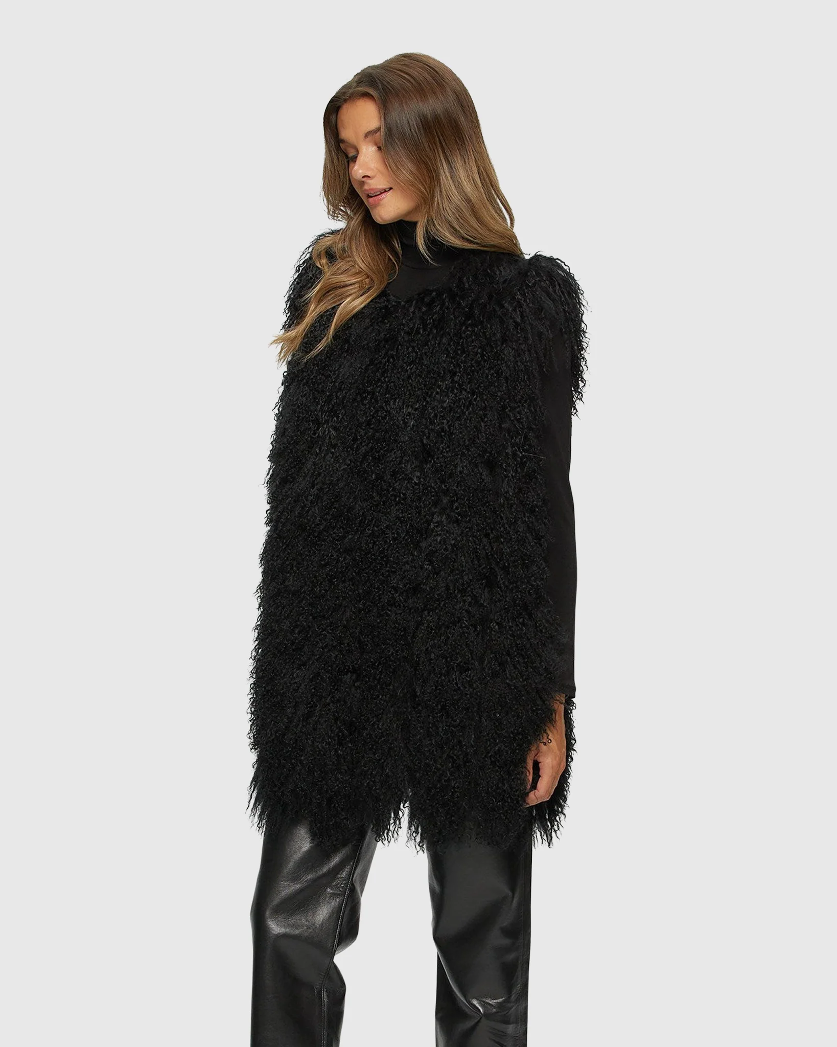 LAMB VERTICAL LAYER VEST WITH GROSGRAIN RIBBON - Image 12