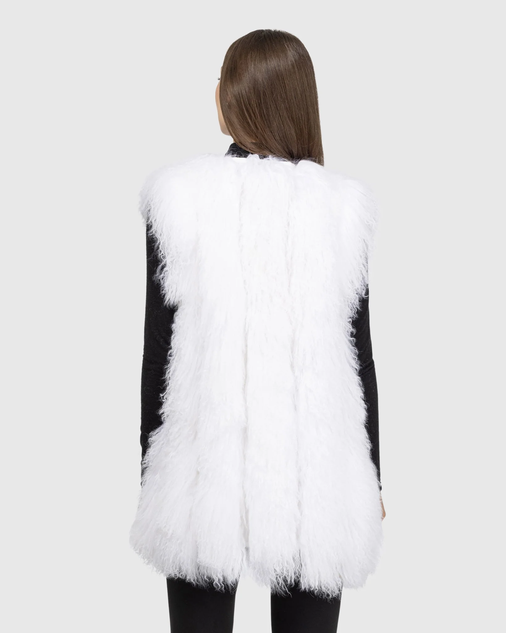 LAMB VERTICAL LAYER VEST WITH GROSGRAIN RIBBON - Image 4
