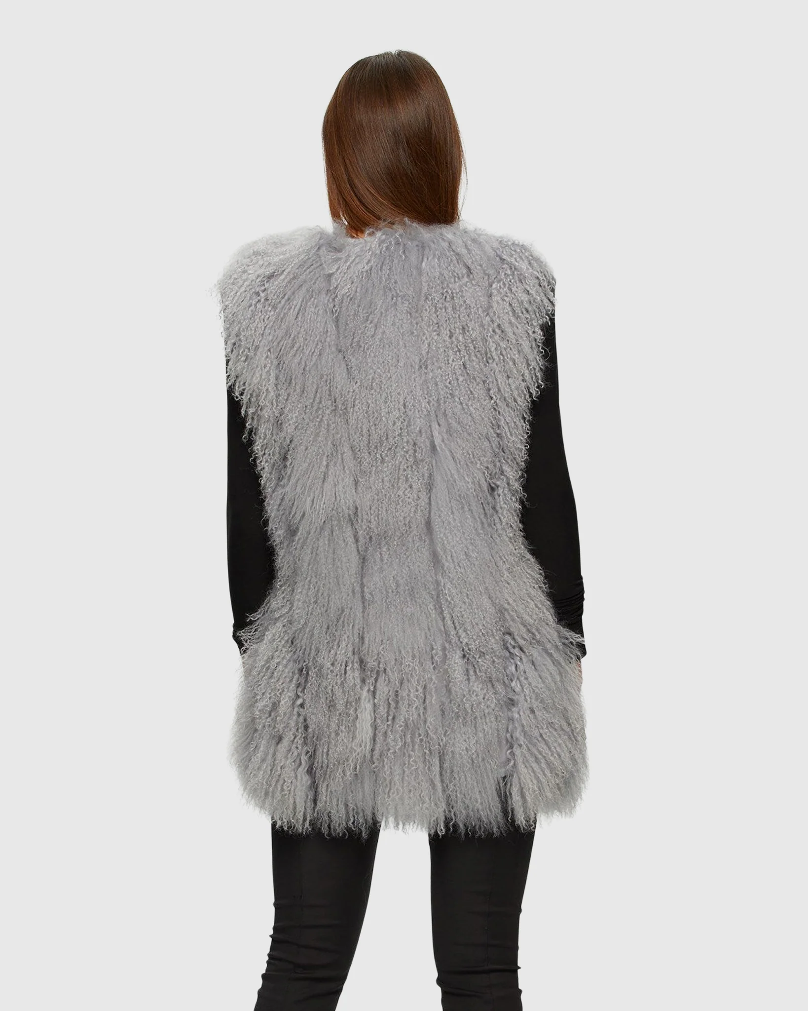 LAMB VERTICAL LAYER VEST WITH GROSGRAIN RIBBON - Image 9