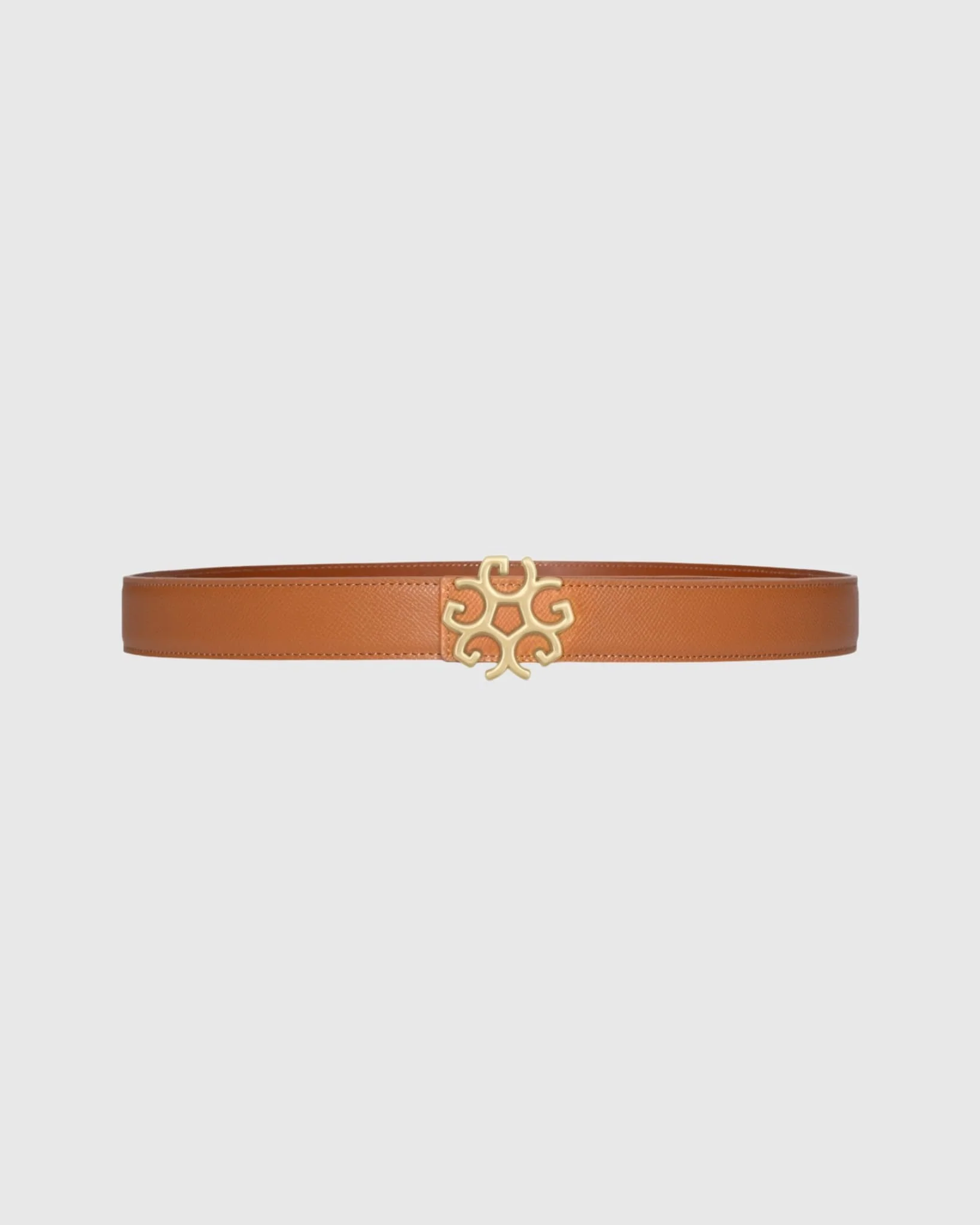 Leather Belt, Insignia Buckle - Image 3