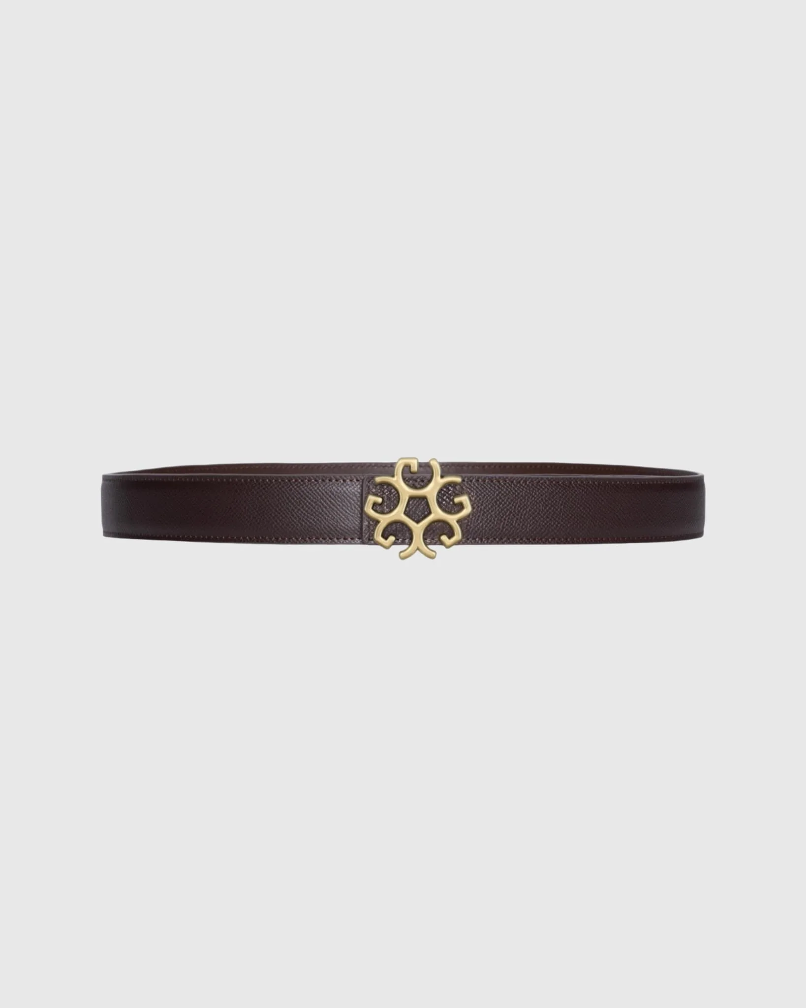 Leather Belt, Insignia Buckle - Image 4