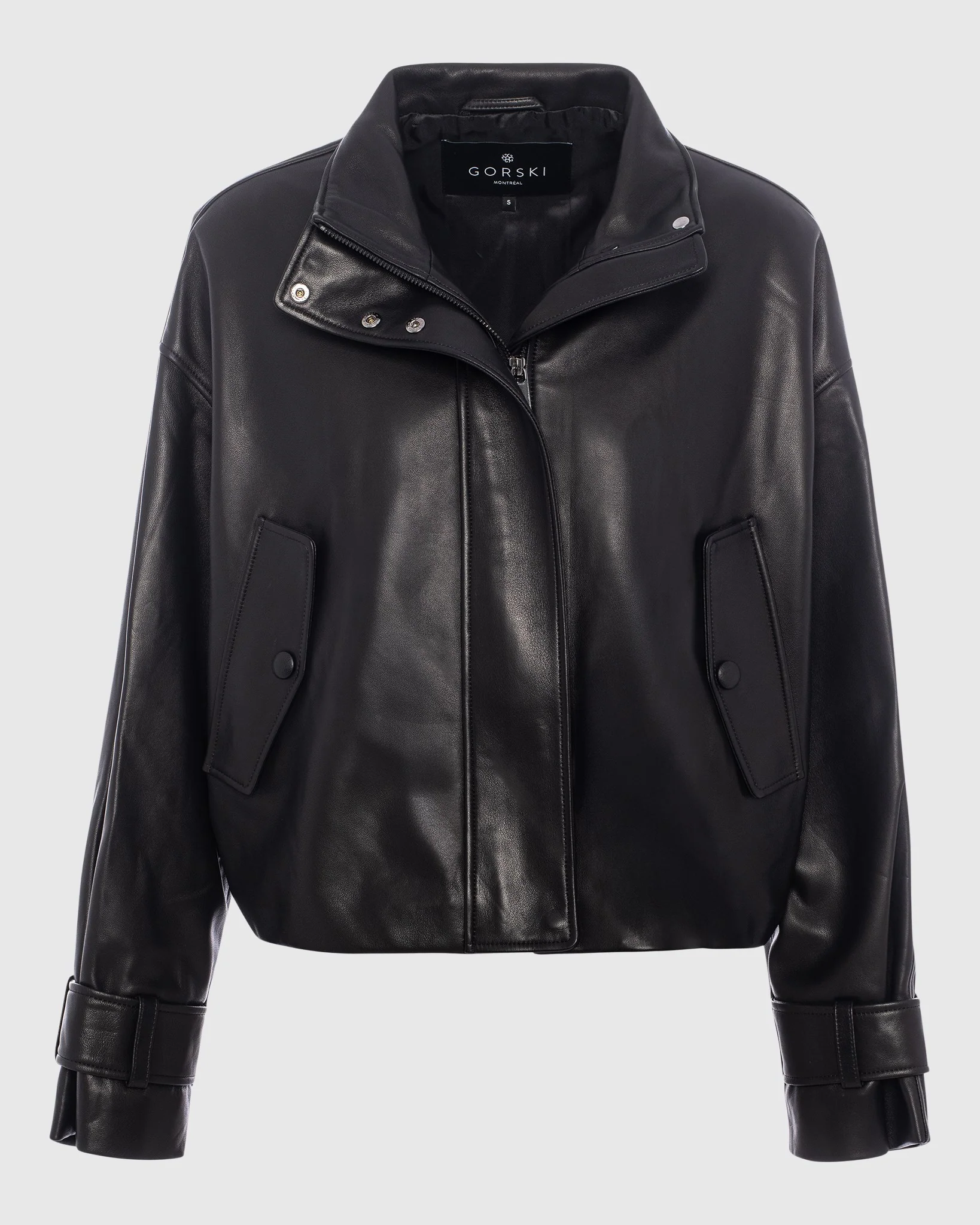 LEATHER BOMBER JACKET - Image 7
