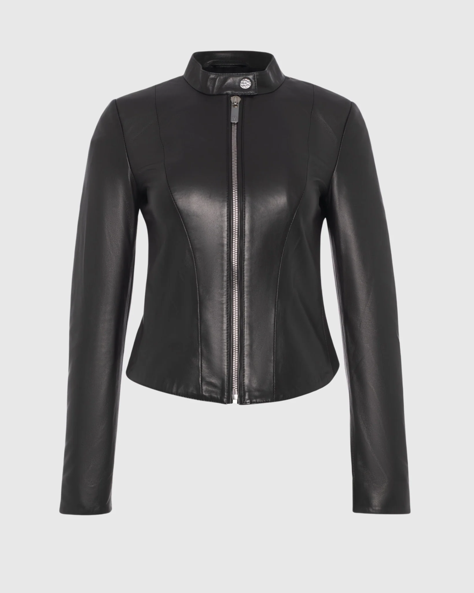 Leather Zip Jacket - Image 8