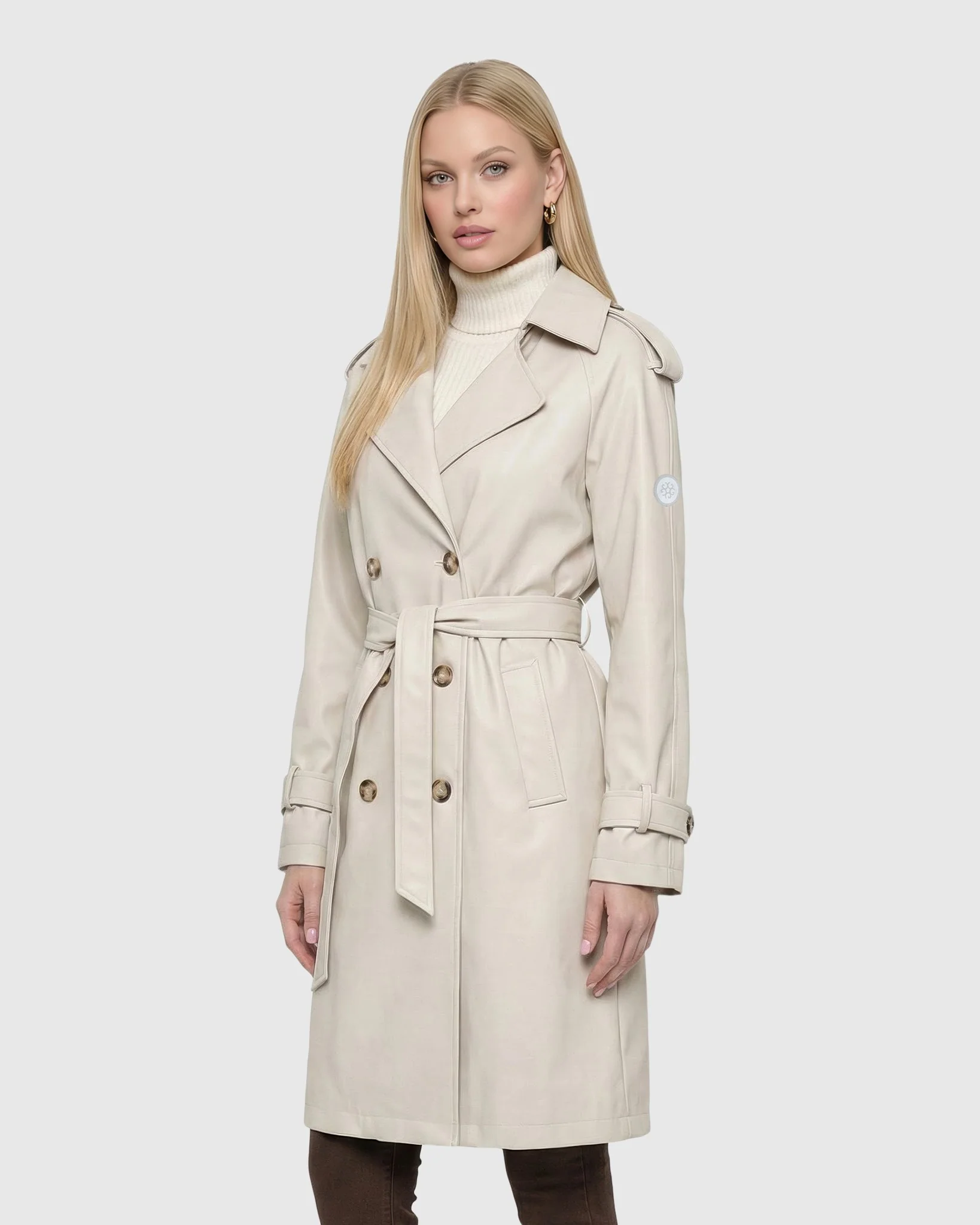 LIGHTWEIGHT BELTED TRENCH COAT - Image 4