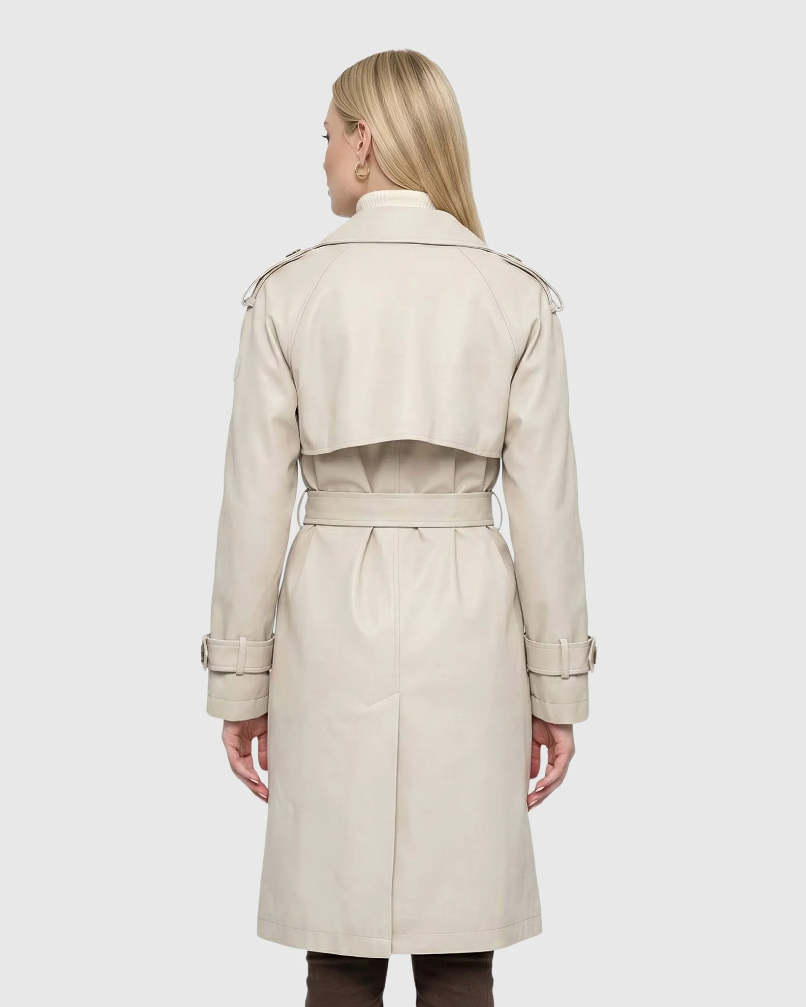 LIGHTWEIGHT BELTED TRENCH COAT - Image 7