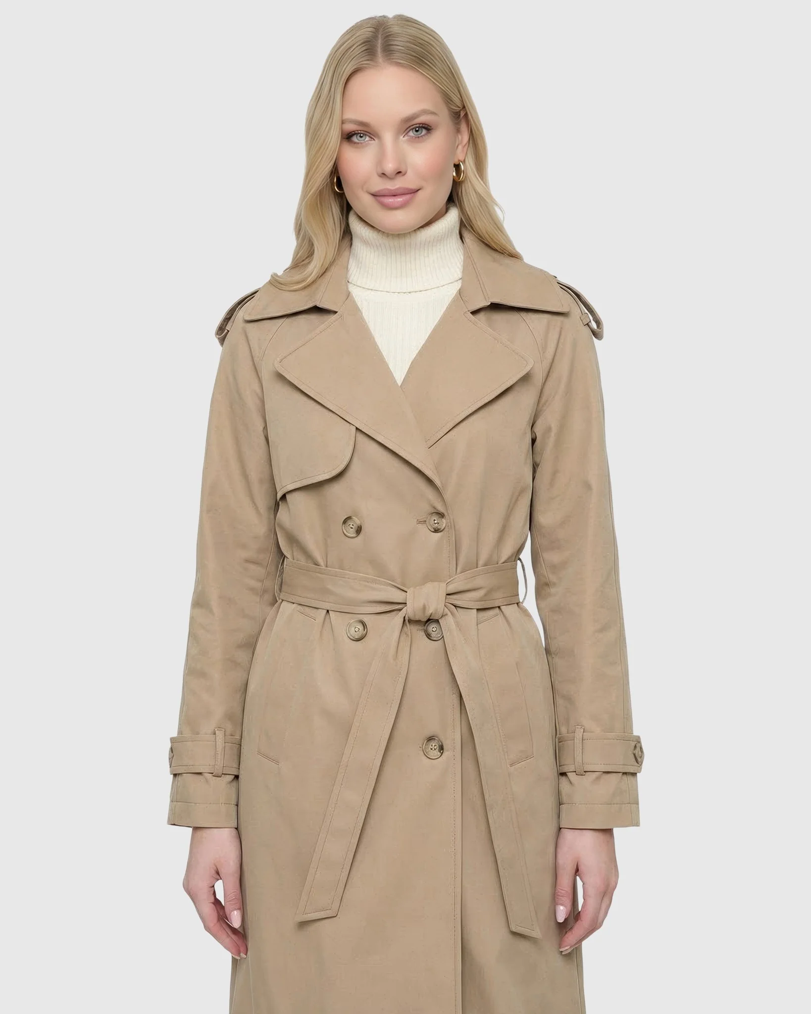 LIGHTWEIGHT BELTED TRENCH COAT - Image 10