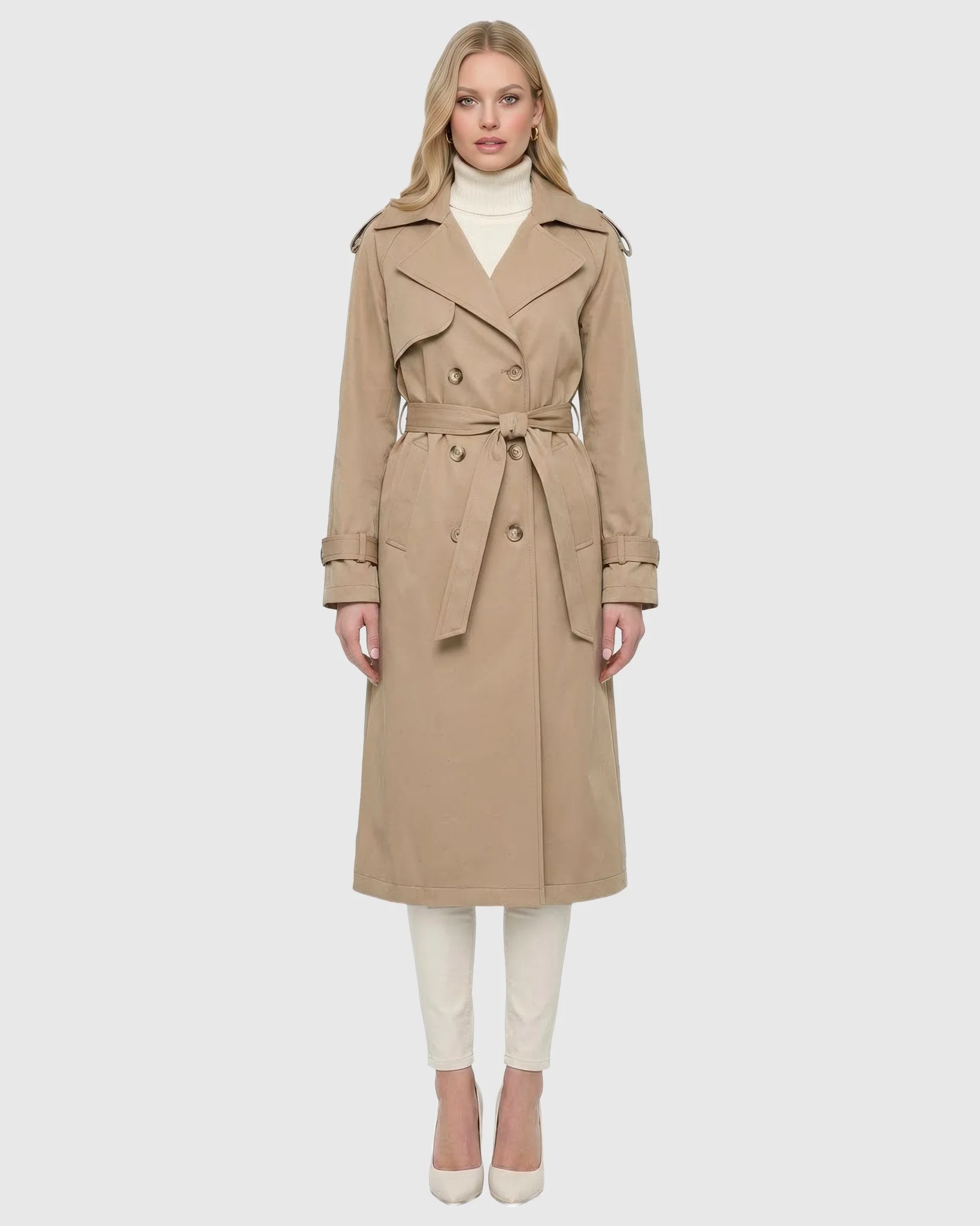 LIGHTWEIGHT BELTED TRENCH COAT - Image 7