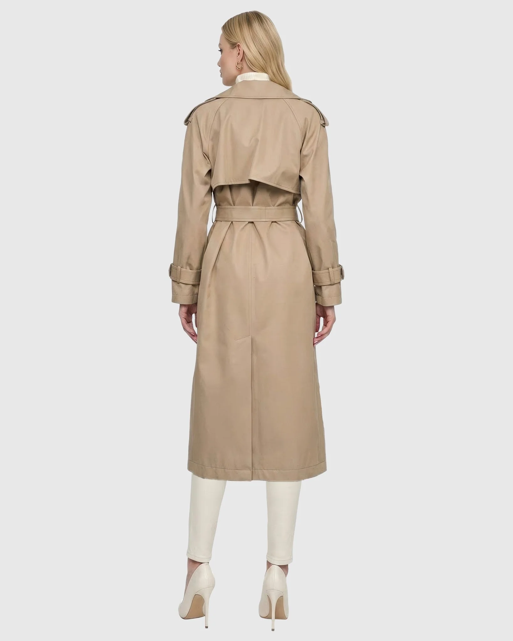 LIGHTWEIGHT BELTED TRENCH COAT - Image 9