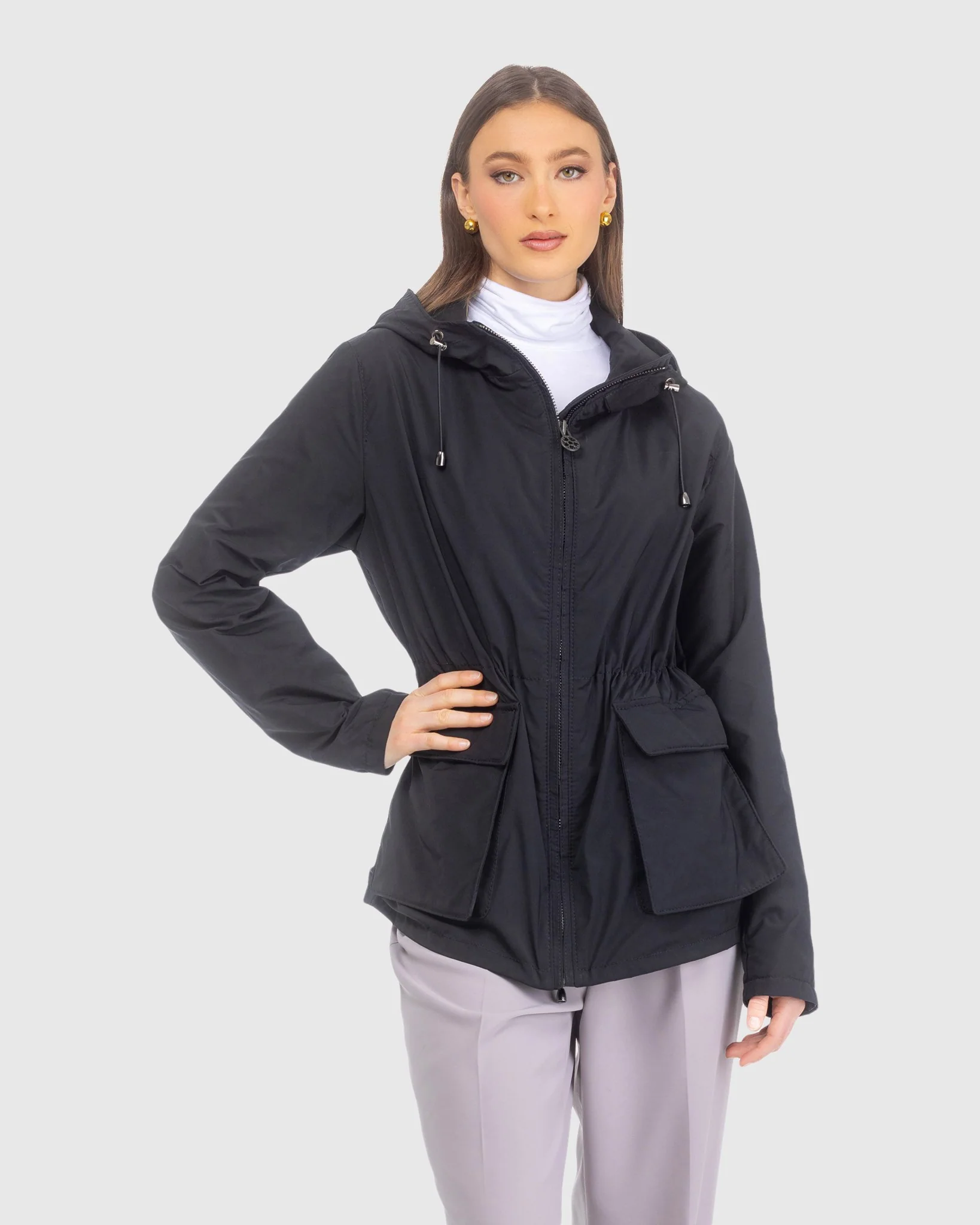 LIGHTWEIGHT JACKET WITH HOOD