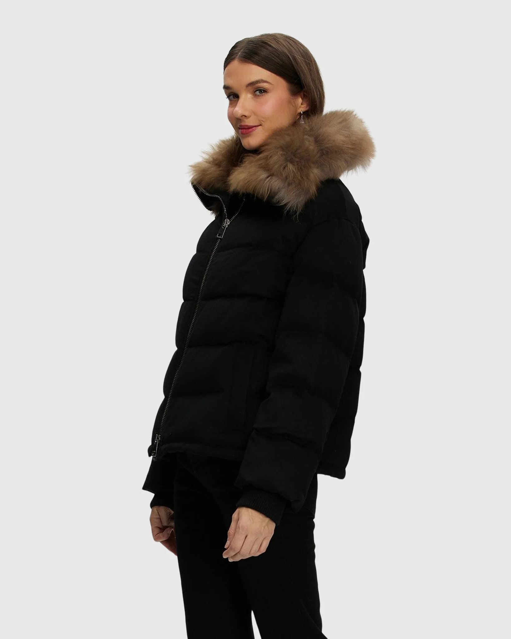 LORO PIANA CASHMERE DOWN JACKET WITH SELECT CASHMERE GOAT COLLAR - Image 13