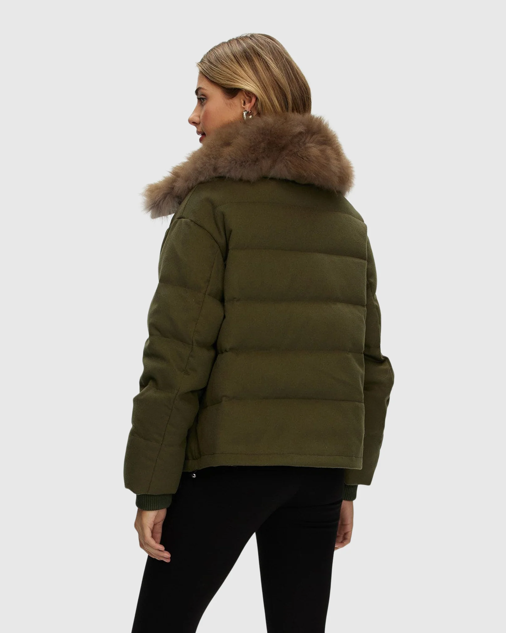 LORO PIANA CASHMERE DOWN JACKET WITH SELECT CASHMERE GOAT COLLAR - Image 19
