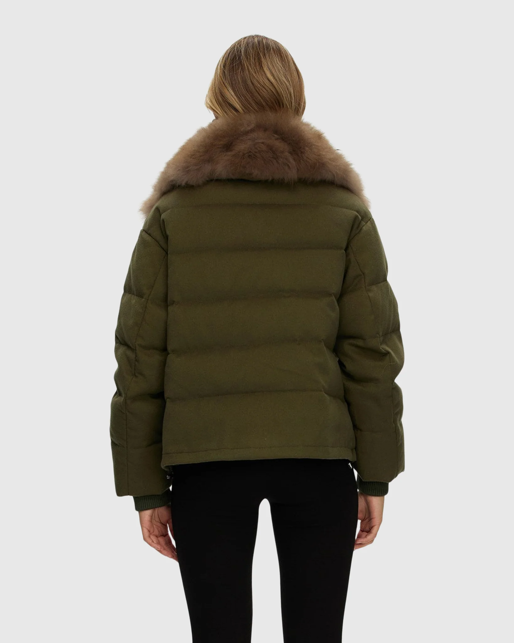LORO PIANA CASHMERE DOWN JACKET WITH SELECT CASHMERE GOAT COLLAR - Image 20