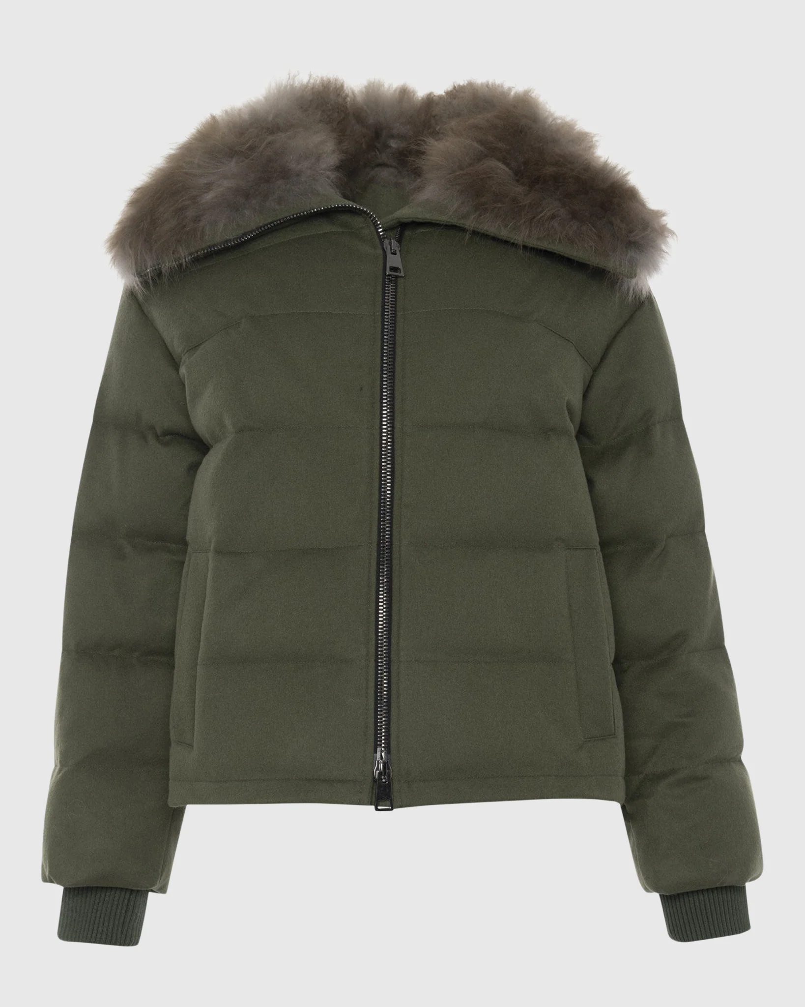 LORO PIANA CASHMERE DOWN JACKET WITH SELECT CASHMERE GOAT COLLAR - Image 23