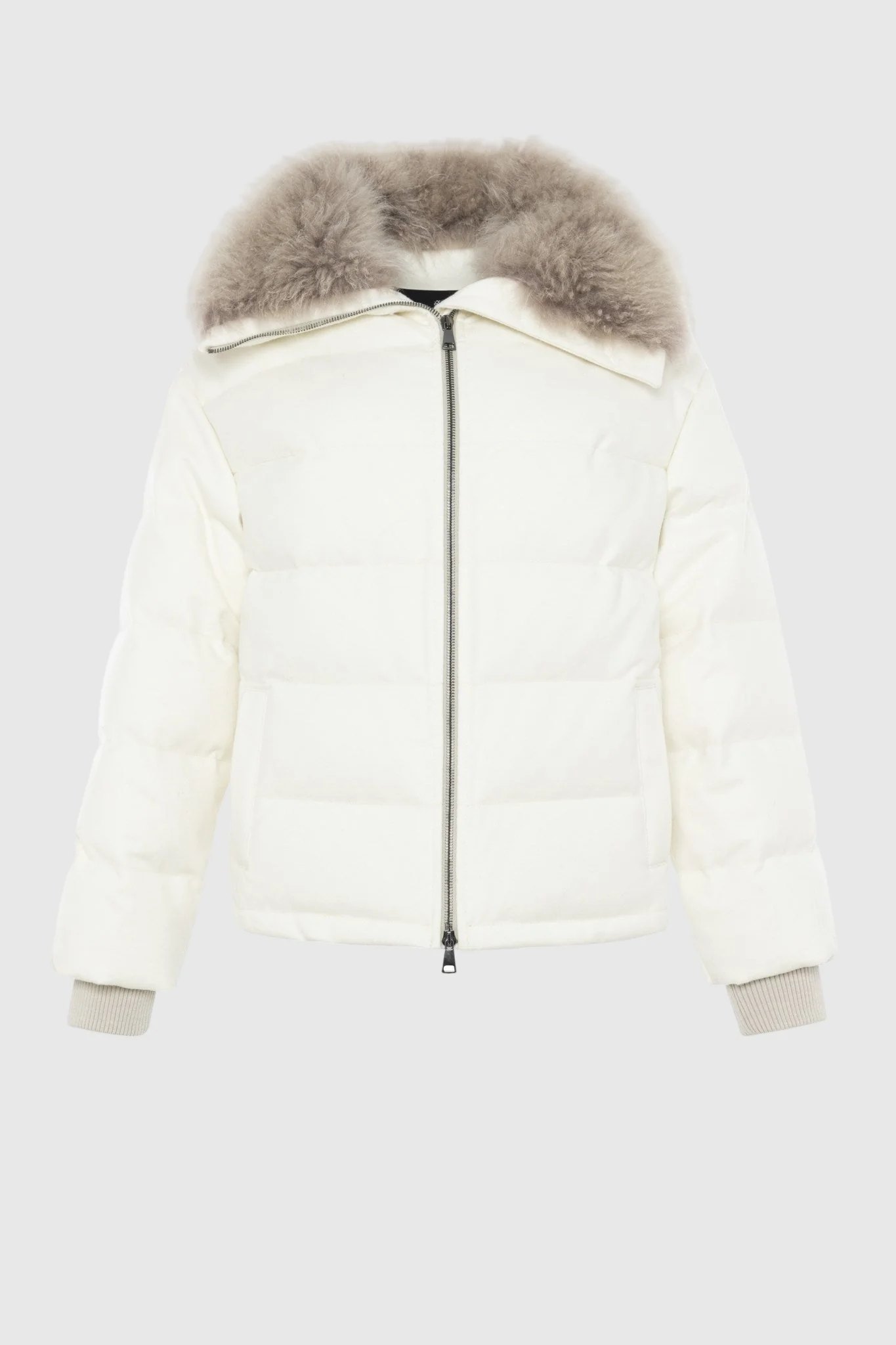 LORO PIANA CASHMERE DOWN JACKET WITH SELECT CASHMERE GOAT COLLAR - Image 25