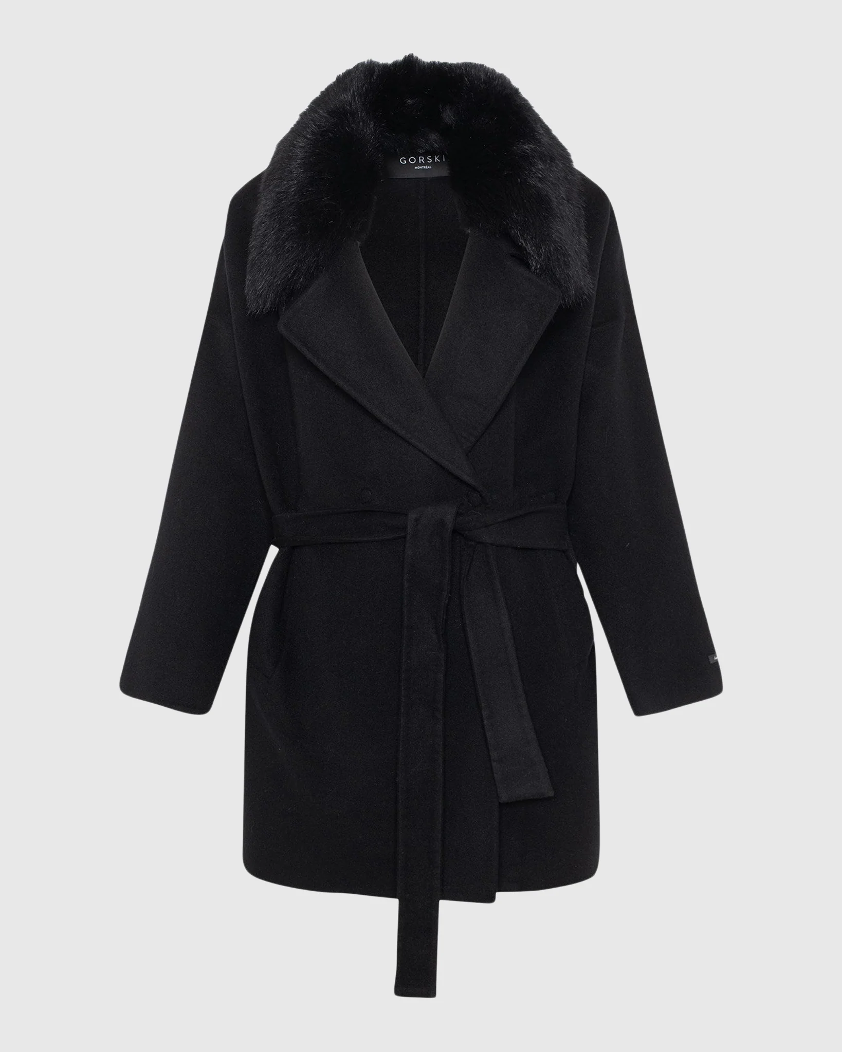 Belted Jacket Crafted From Loro Piana Cashmere And Wool With Detachable Toscana Shearling Lamb Trim - Image 4