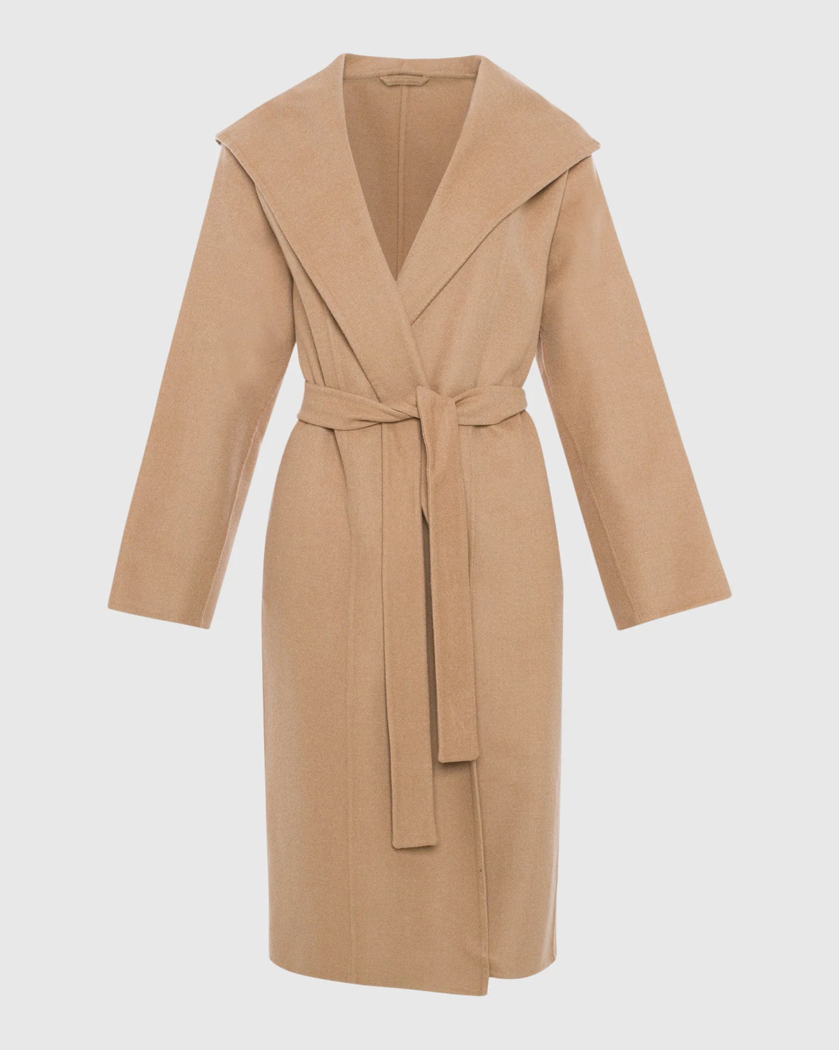 LORO PIANA WOOL BELTED SHORT COAT - Image 11