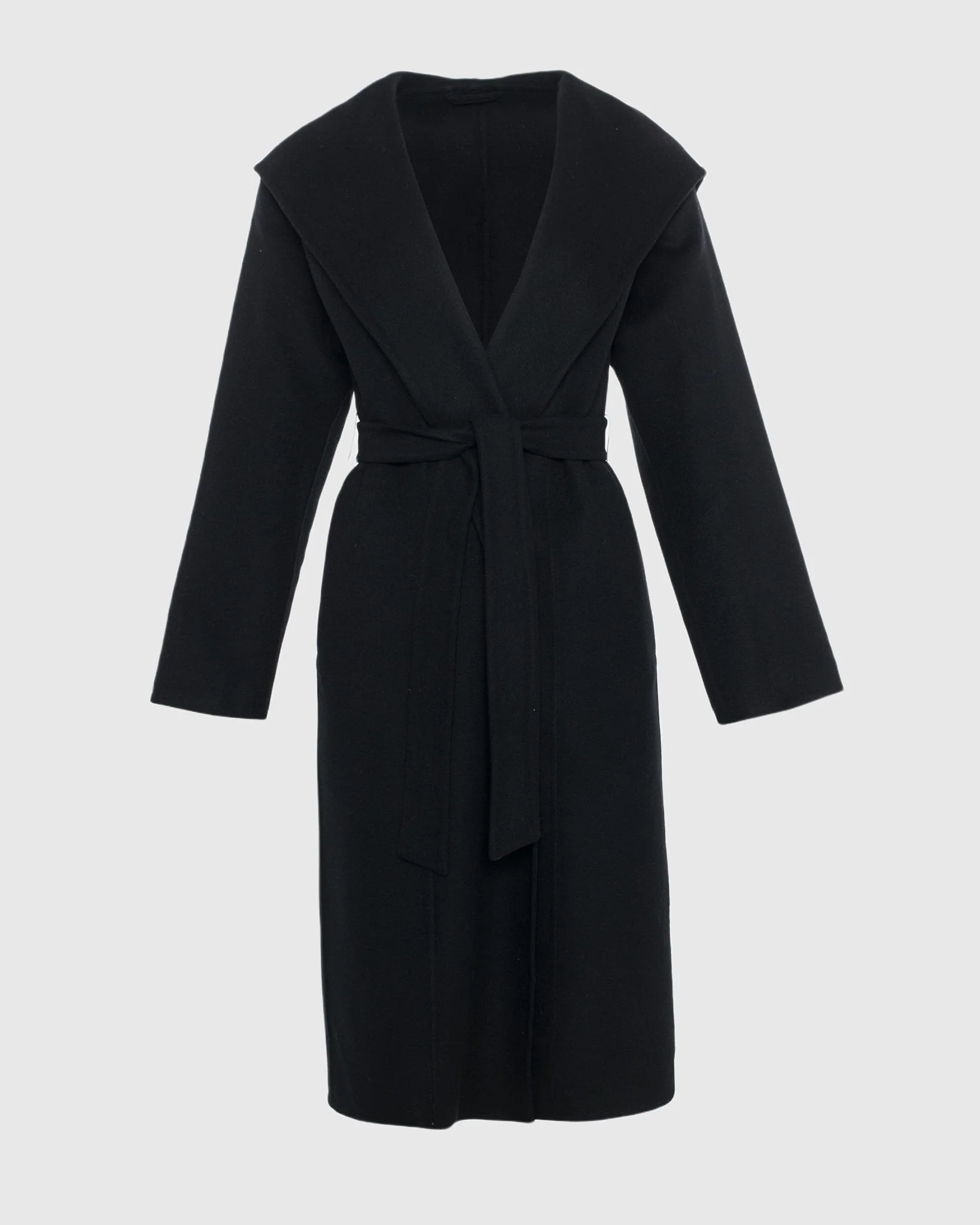 LORO PIANA WOOL BELTED SHORT COAT - Image 14