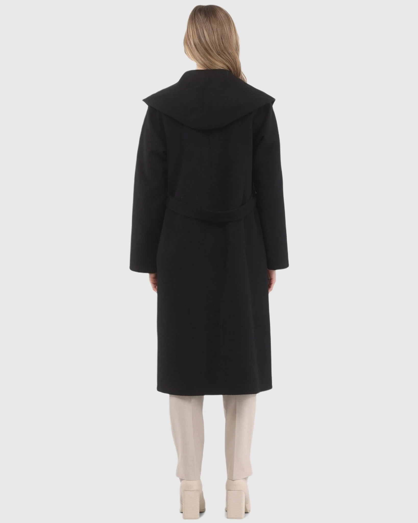 LORO PIANA WOOL BELTED SHORT COAT - Image 6