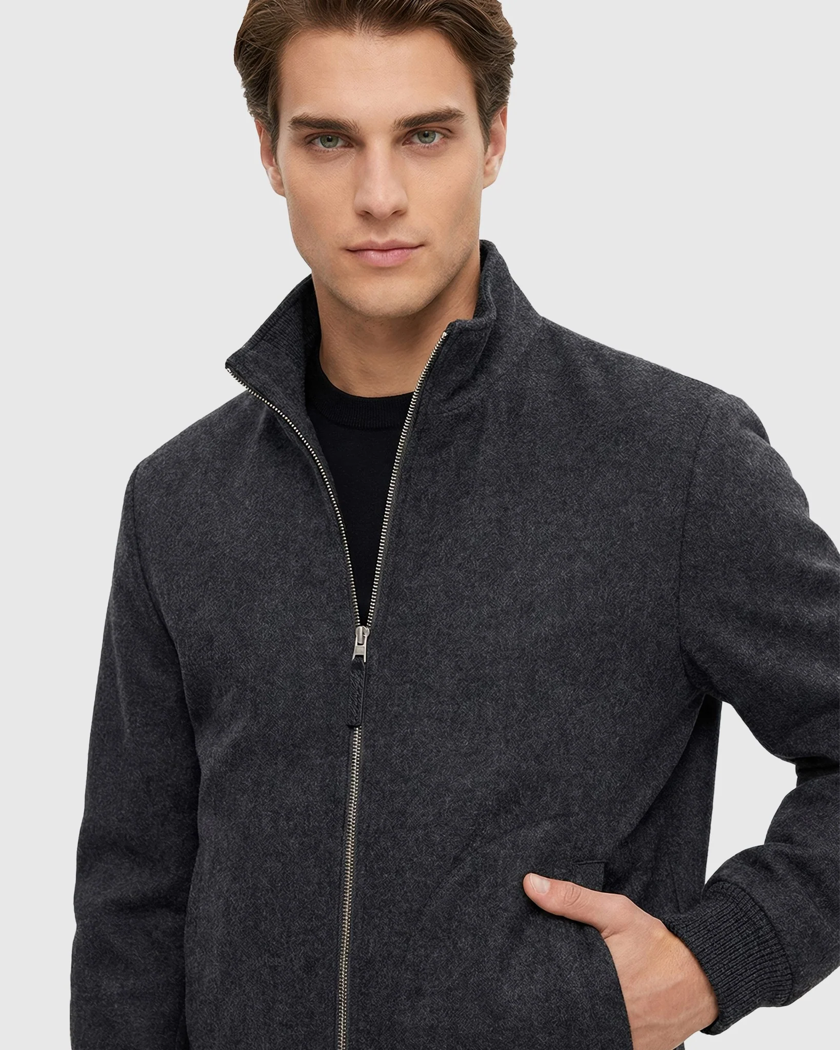 MEN`S REVERSIBLE SELECT CASHMERE & WOOL JACKET - Image 5