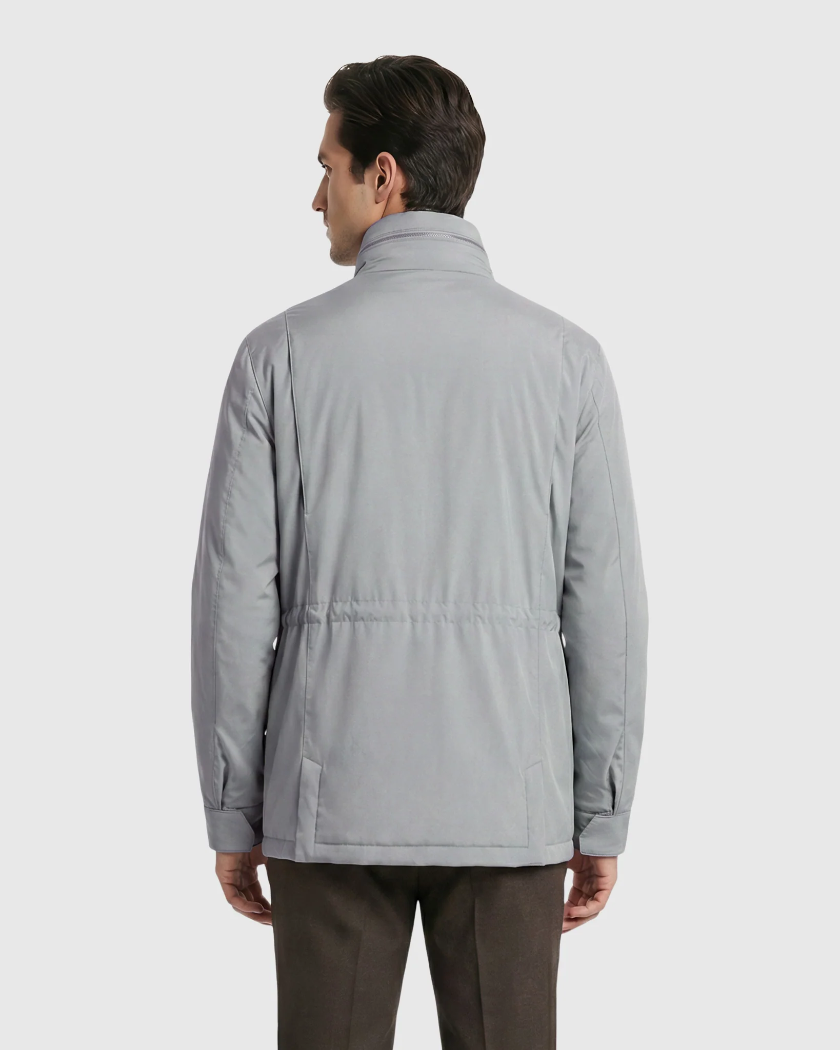 MEN'S 4-POCKET JACKET, CONCEALED ZIP HOOD - Image 9