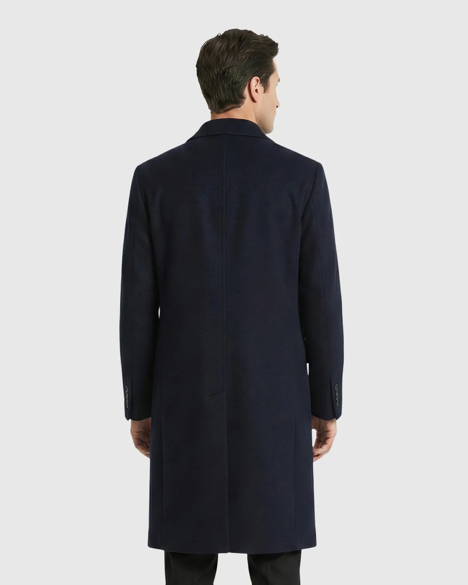 MEN`S COAT CRAFTED FROM LORO PIANA WOOL, SELECT NUBUCK CROCO EMBOSSED DICKEY - Image 3