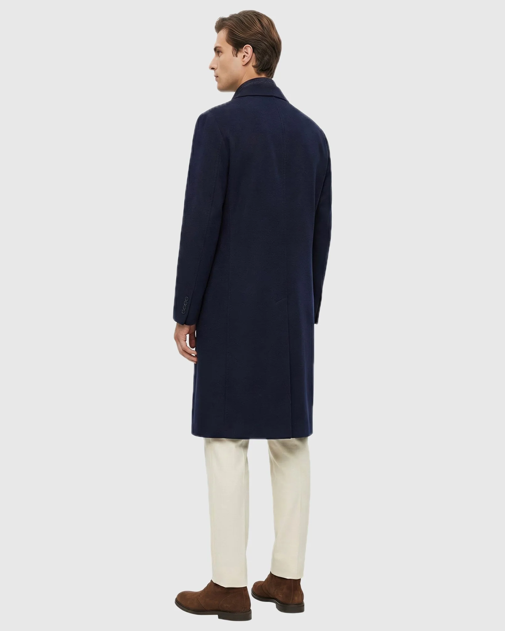MEN`S COAT CRAFTED FROM LORO PIANA WOOL, SELECT NUBUCK CROCO EMBOSSED DICKEY - Image 8