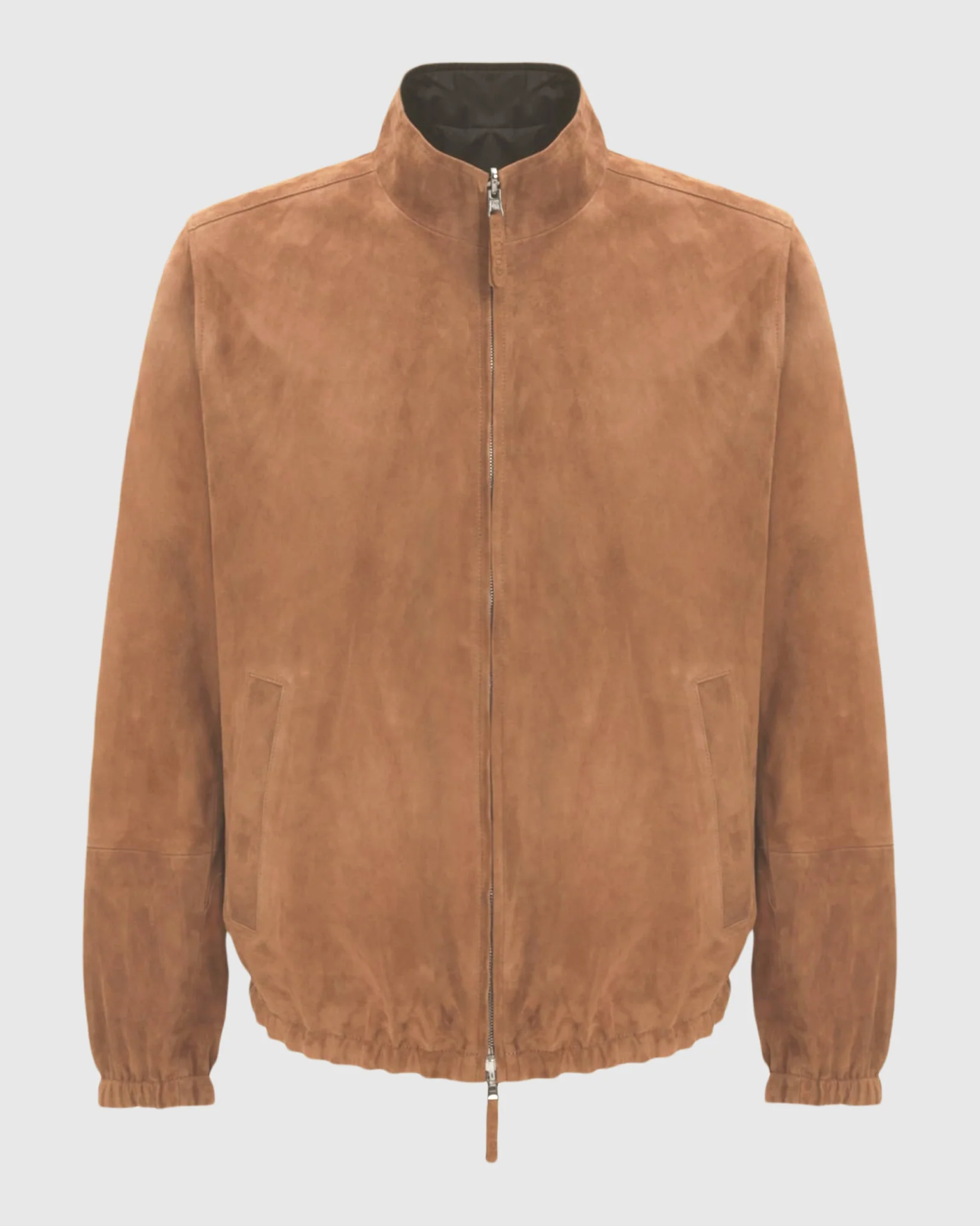 Mens Goat Suede Jacket Reversible To Polyester - Image 12