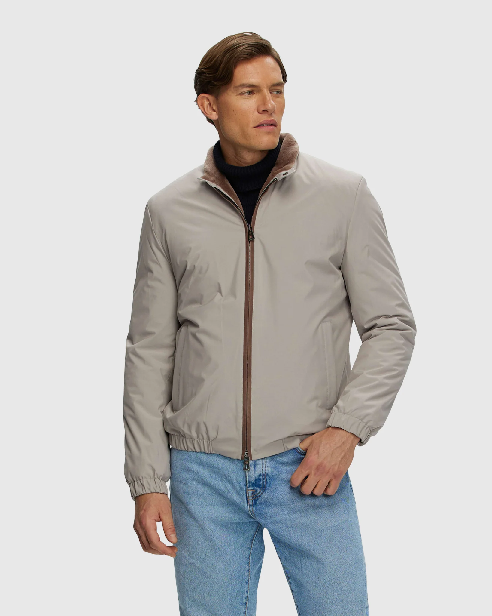 Men's Jacket With Select Shearling Lamb Lining