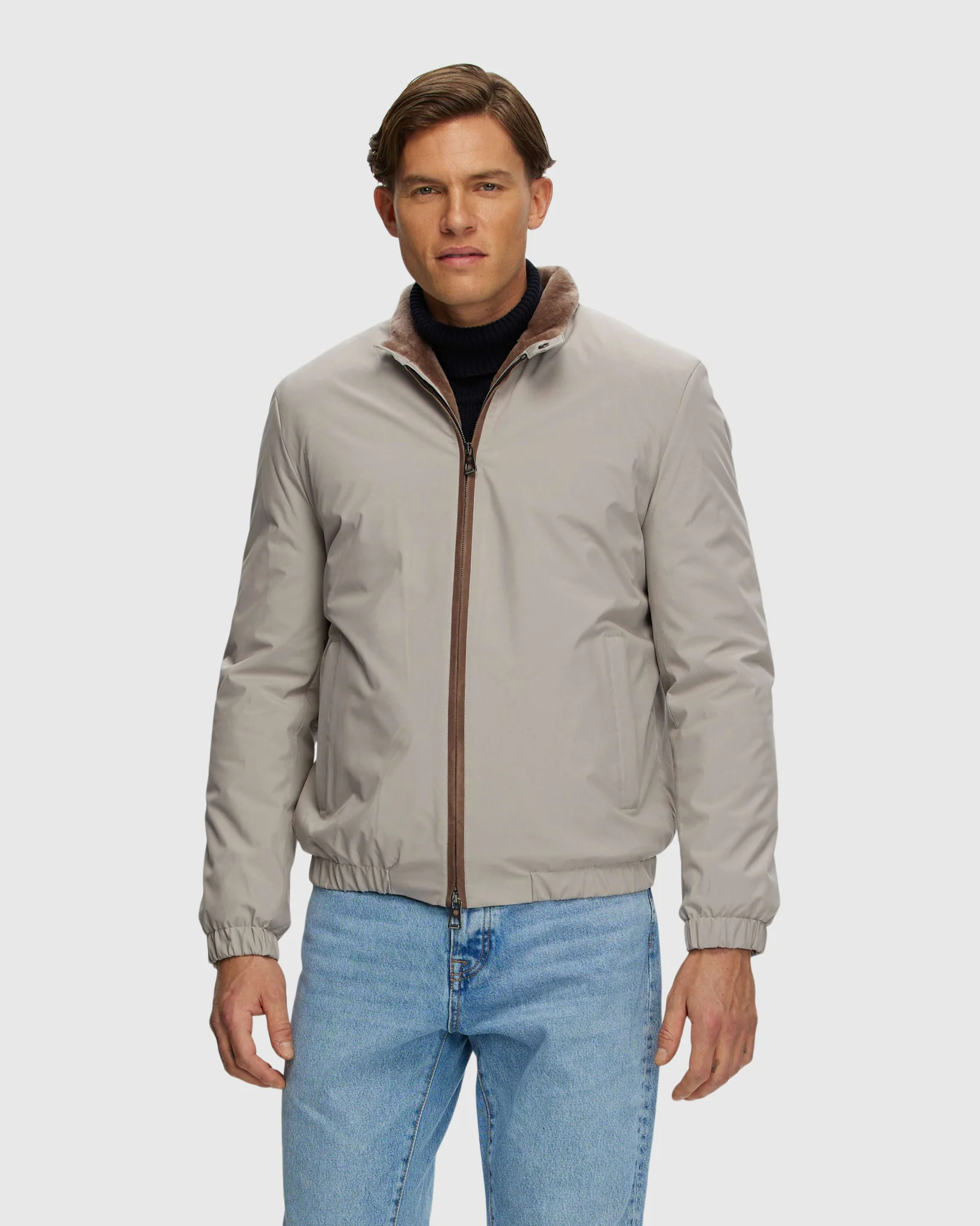 Men's Jacket With Select Shearling Lamb Lining - Image 3