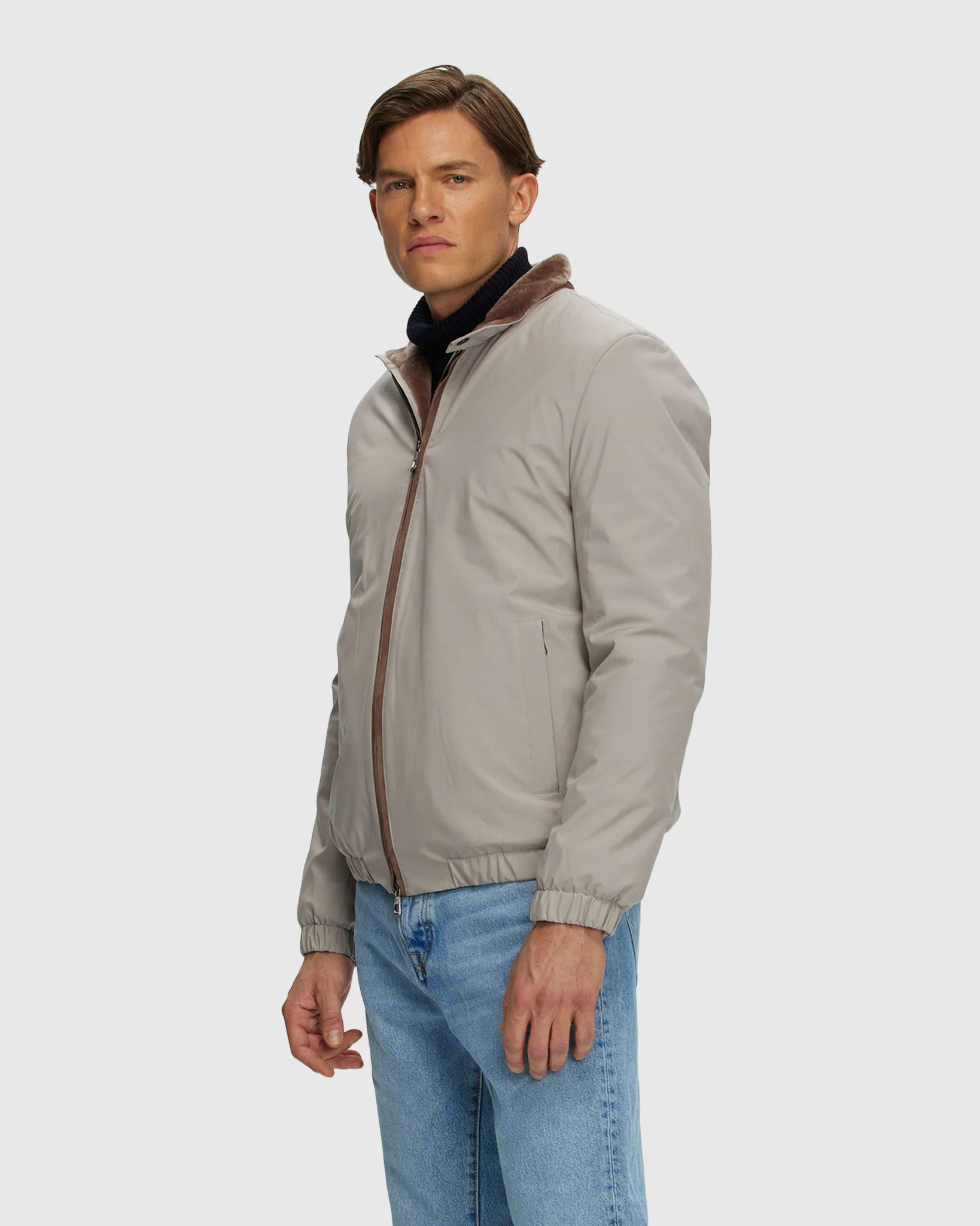 Men's Jacket With Select Shearling Lamb Lining - Image 4