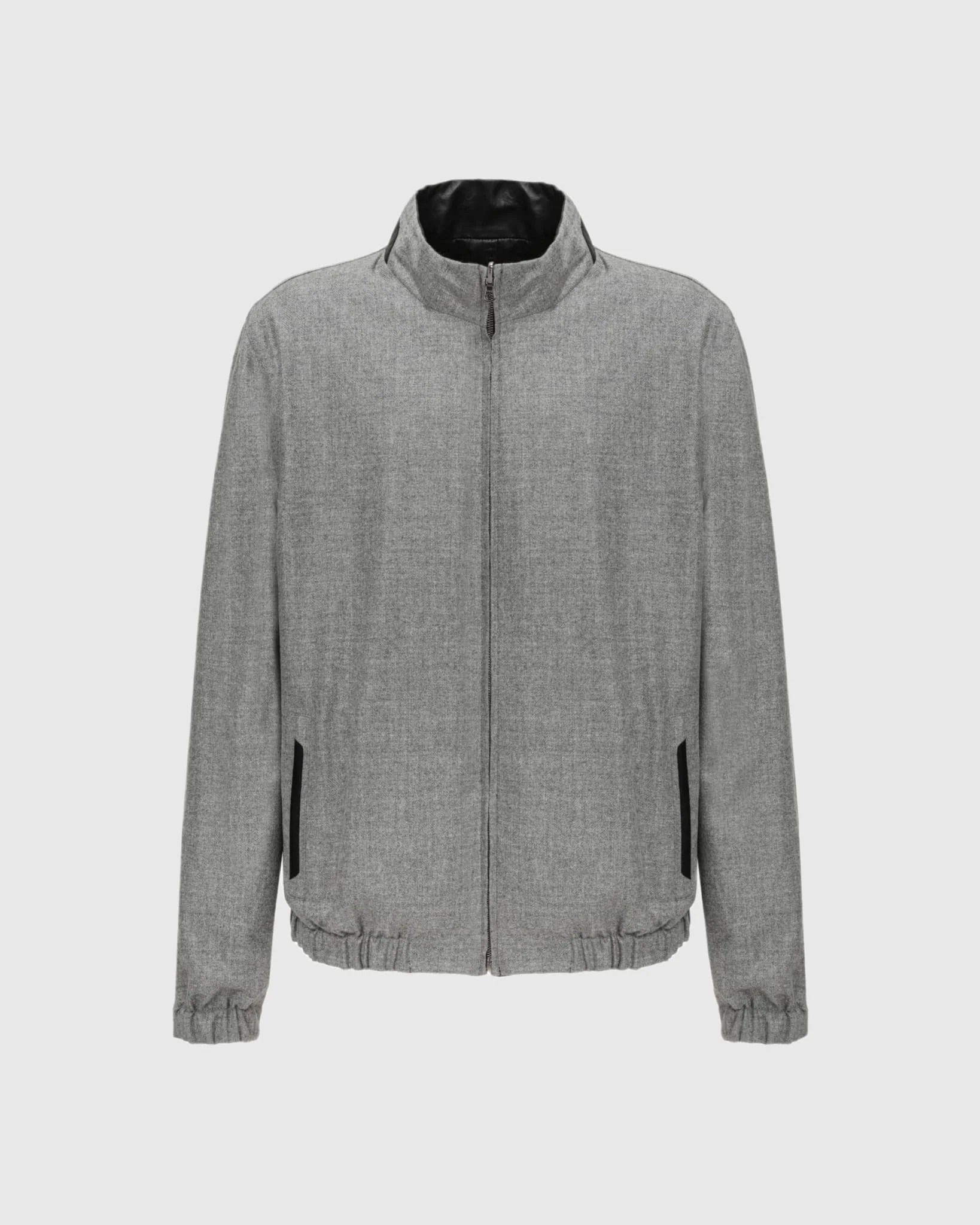 Men's Light Nappa Leather Jacket Reversible To Loro Piana Cashmere And Wool - Image 16