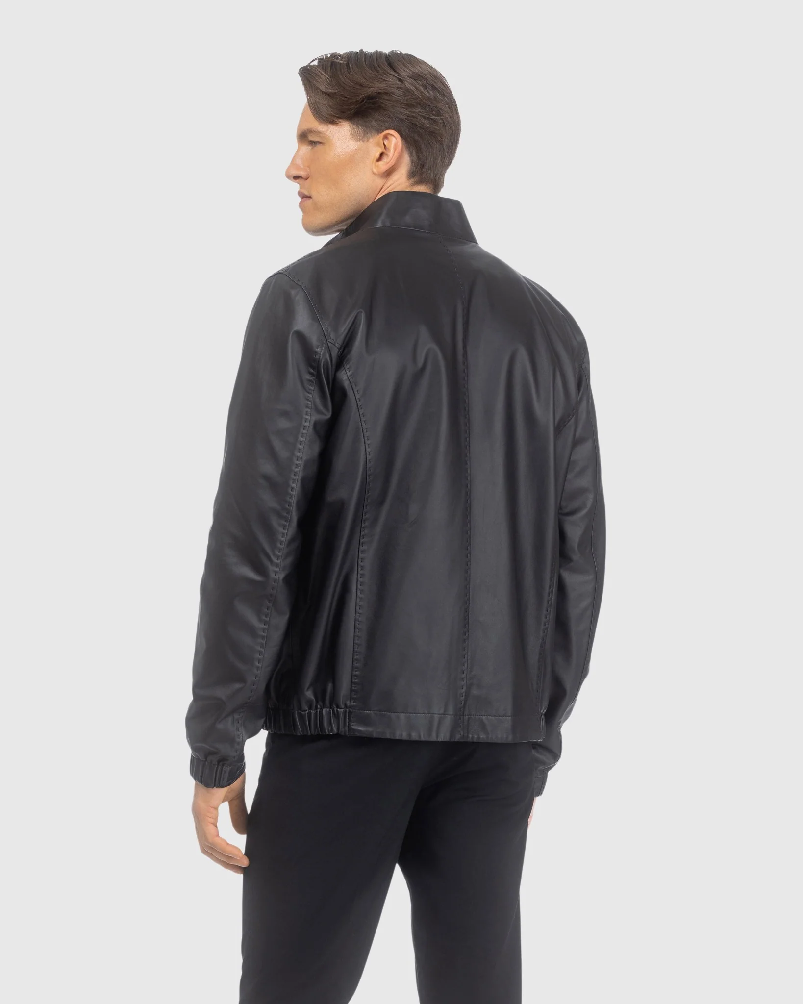 Men's Light Nappa Leather Jacket Reversible To Loro Piana Cashmere And Wool - Image 7