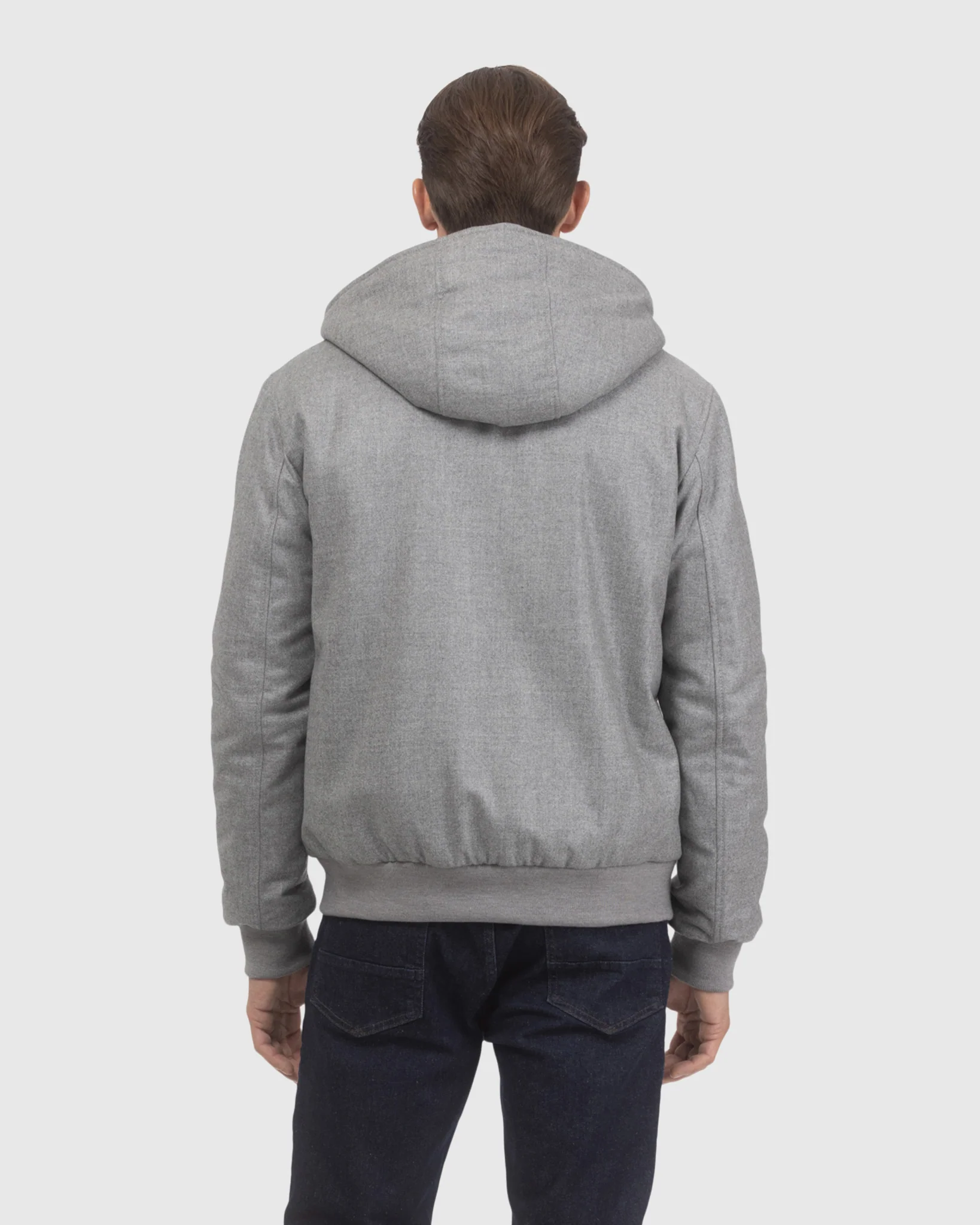 MENS LORO PIANA WOOL AND CASHMERE JACKET WITH SELECT SHEARLING LAMB LINING - Image 12