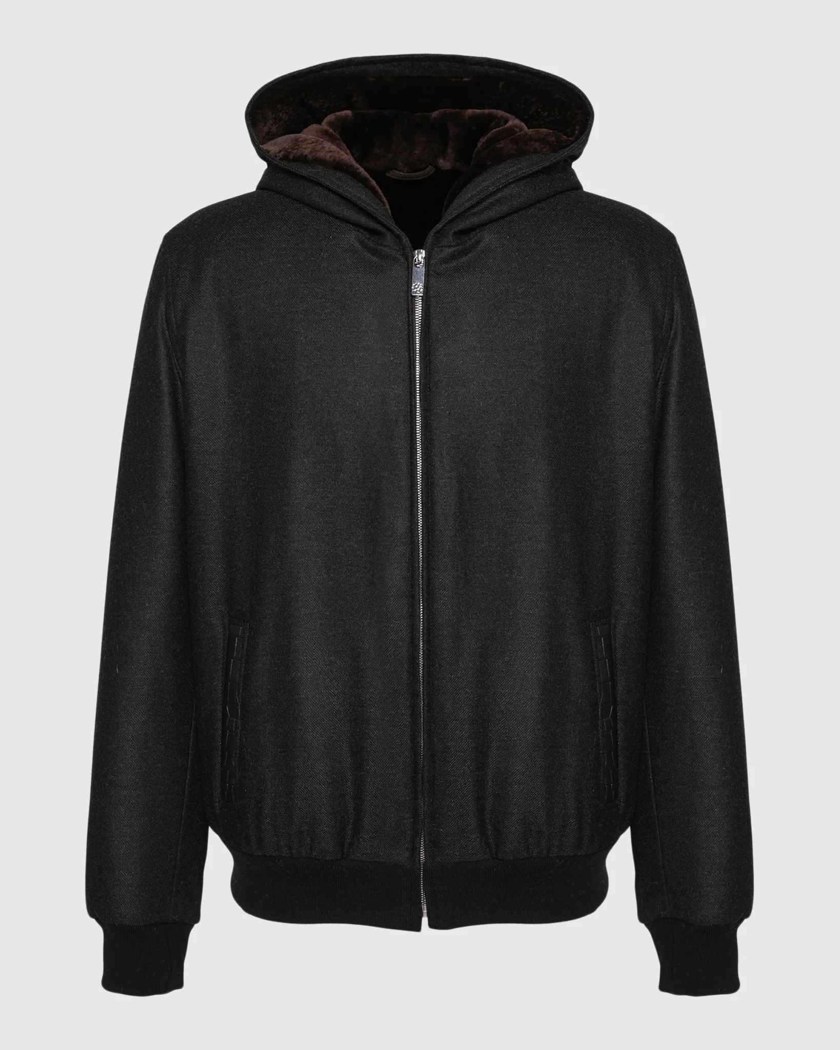 MENS LORO PIANA WOOL AND CASHMERE JACKET WITH SELECT SHEARLING LAMB LINING - Image 14