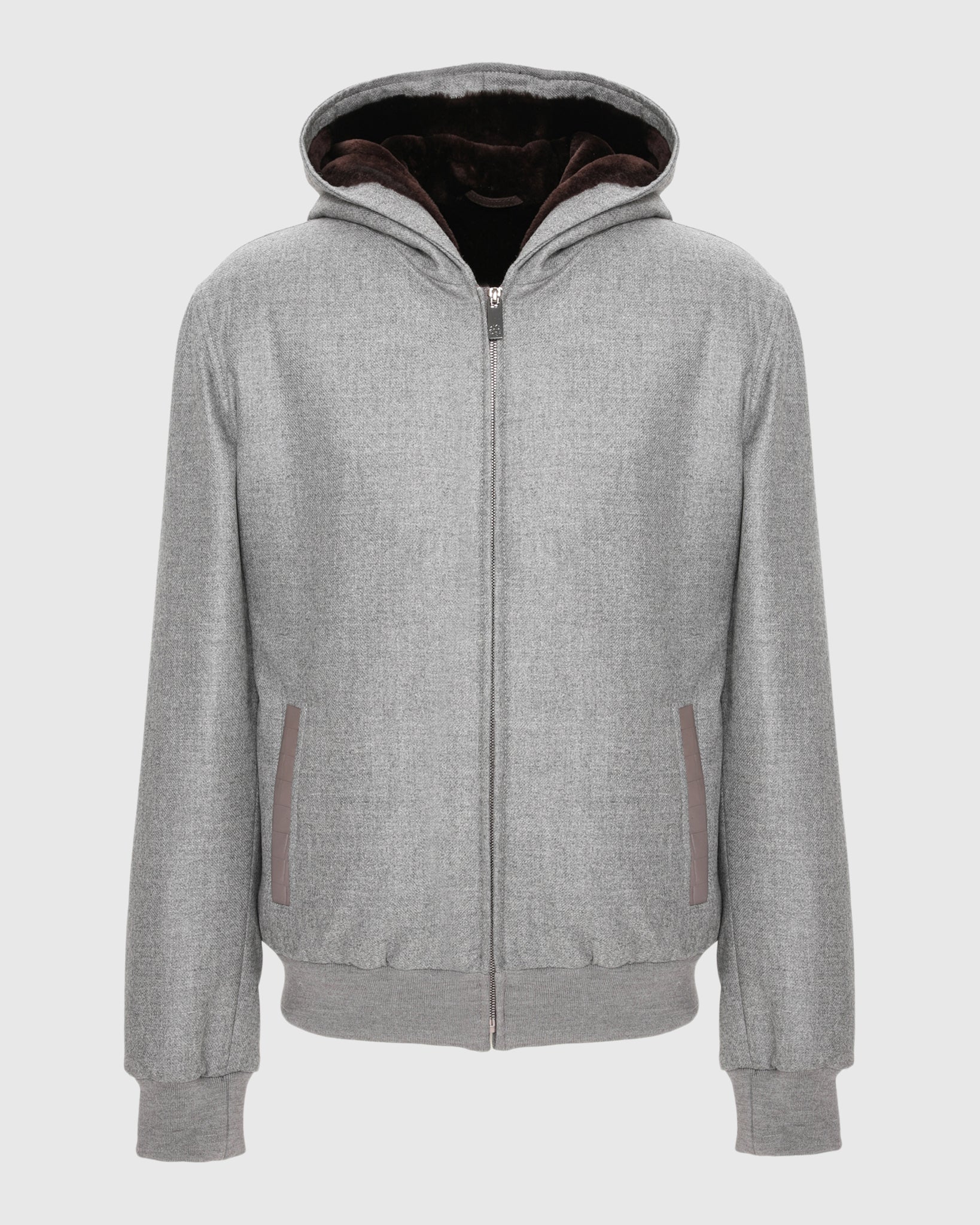 MENS LORO PIANA WOOL AND CASHMERE JACKET WITH SELECT SHEARLING LAMB LINING - Image 15