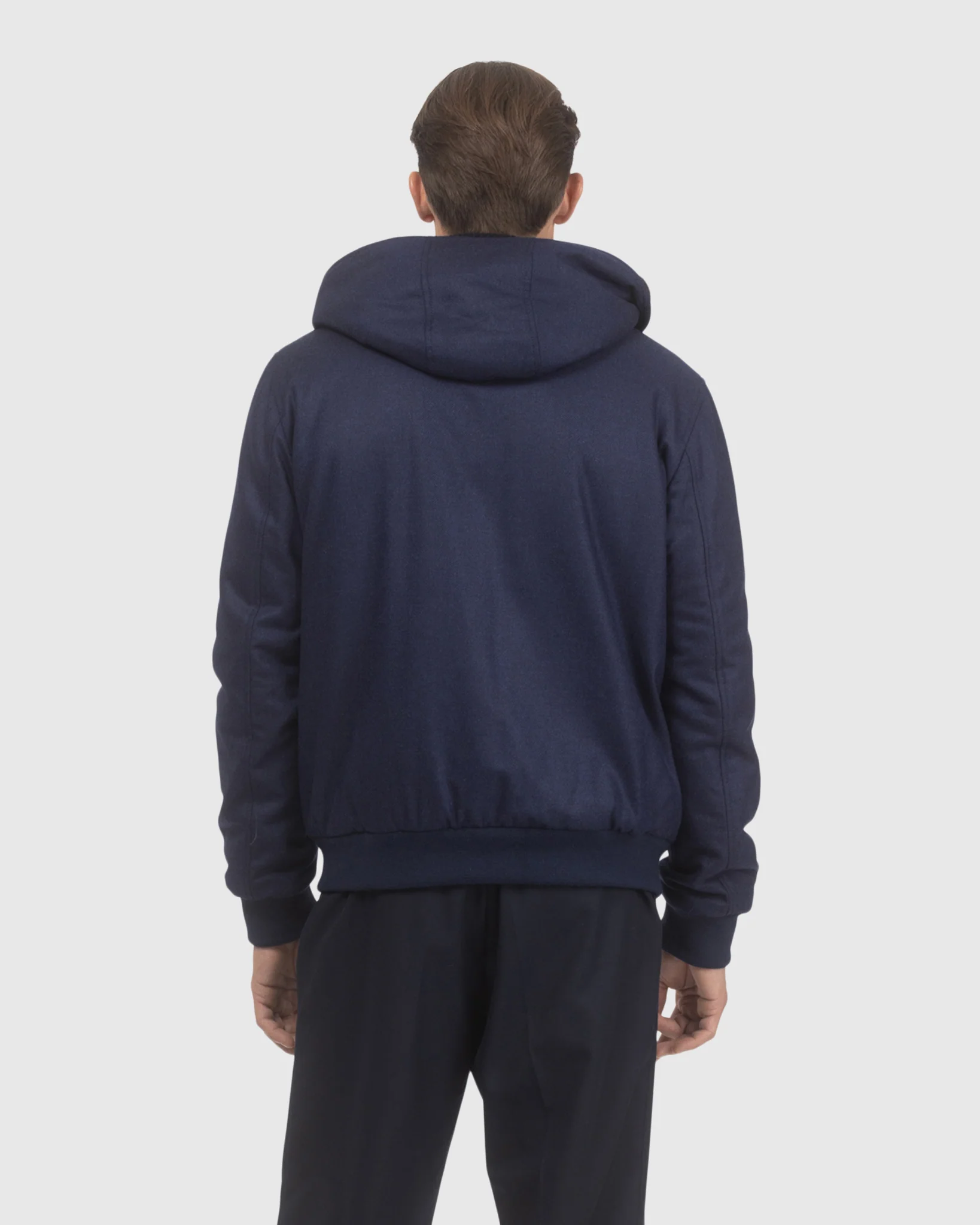 MENS LORO PIANA WOOL AND CASHMERE JACKET WITH SELECT SHEARLING LAMB LINING - Image 8