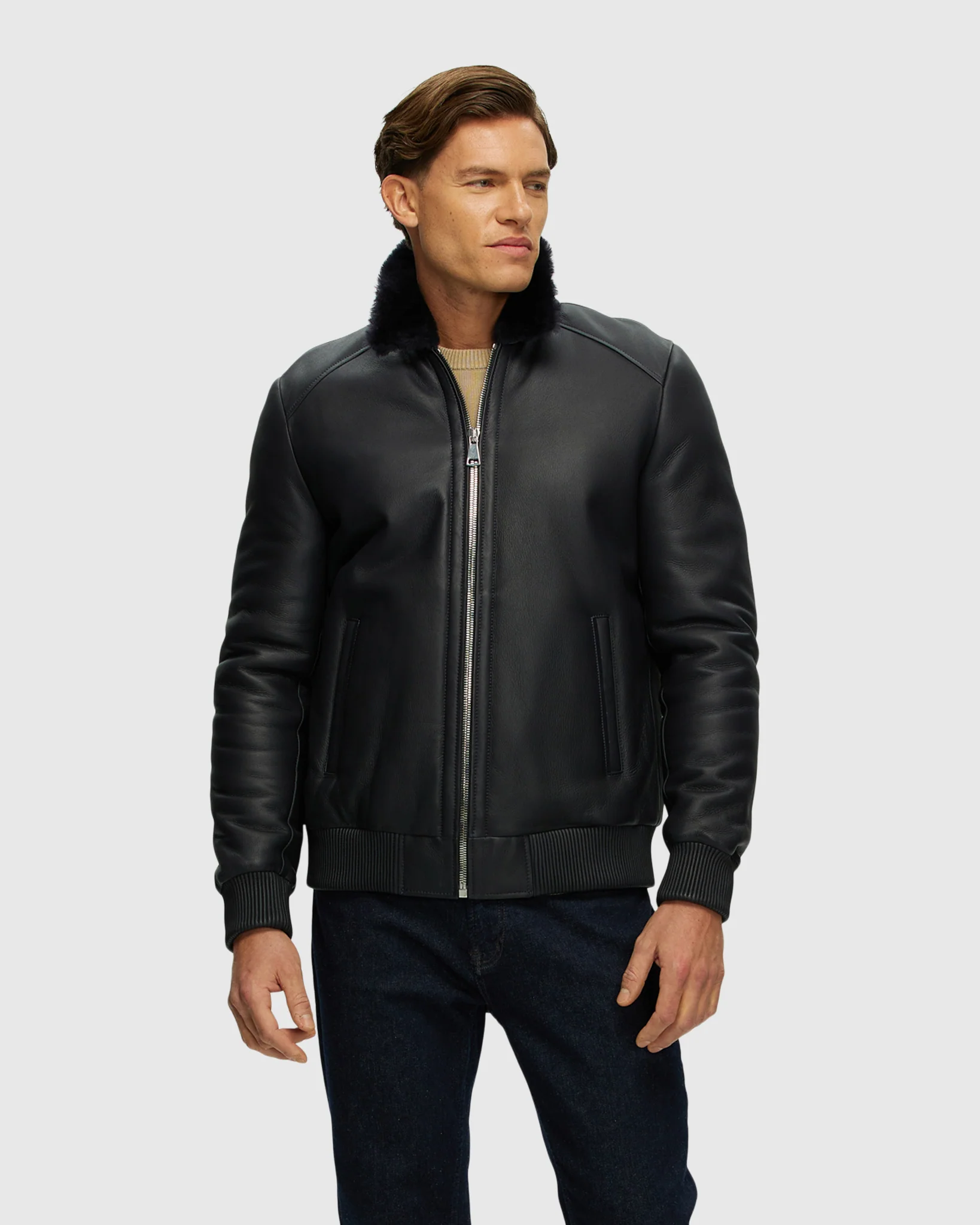 Men's Merino Shearling Lamb Jacket - Image 10