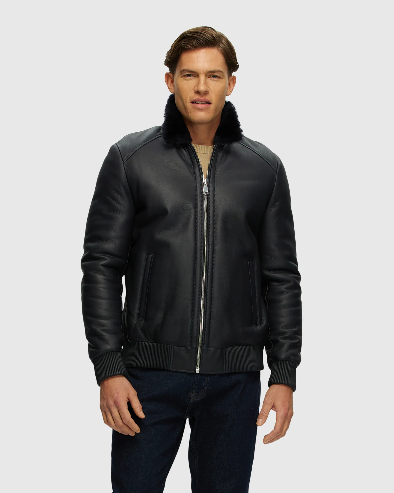 Men's Merino Shearling Lamb Jacket - Image 11
