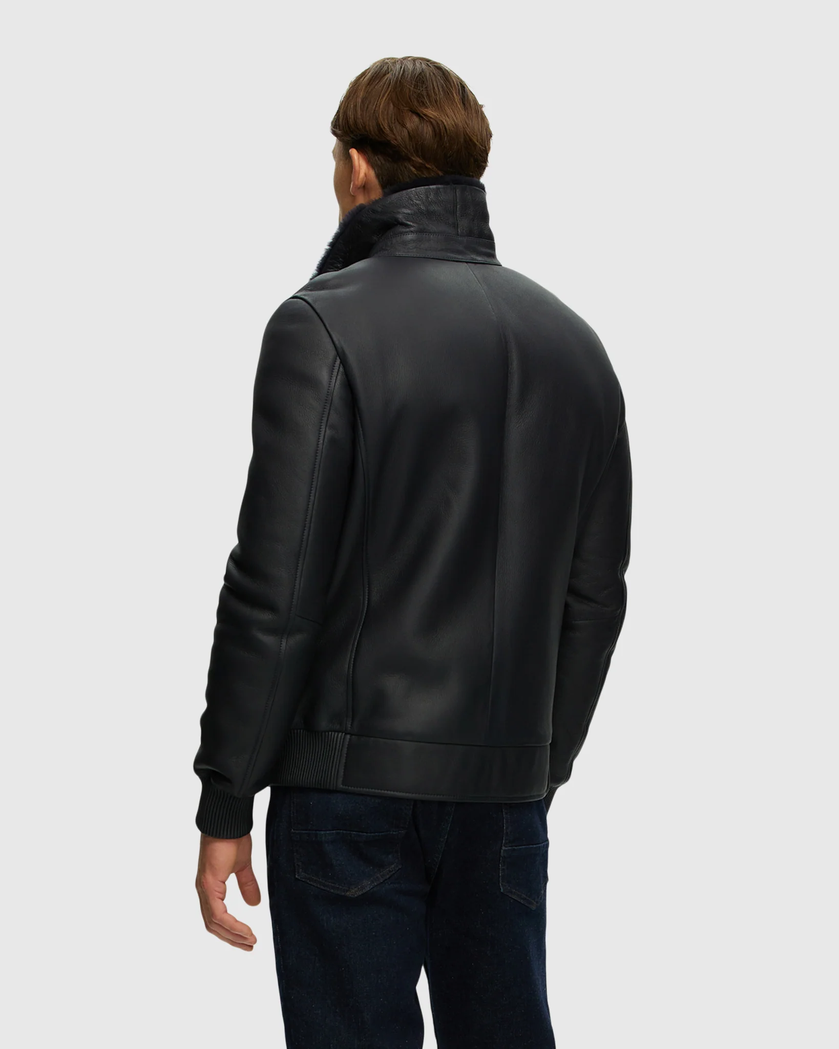 Men's Merino Shearling Lamb Jacket - Image 12