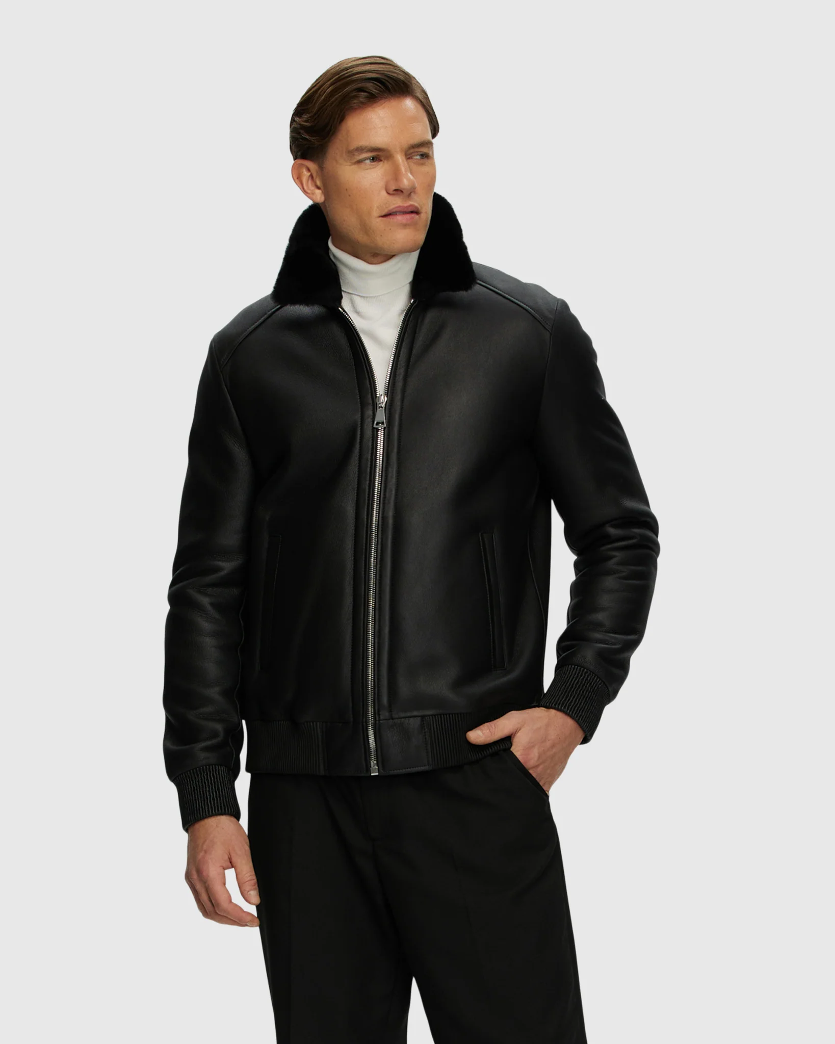Men's Merino Shearling Lamb Jacket - Image 6