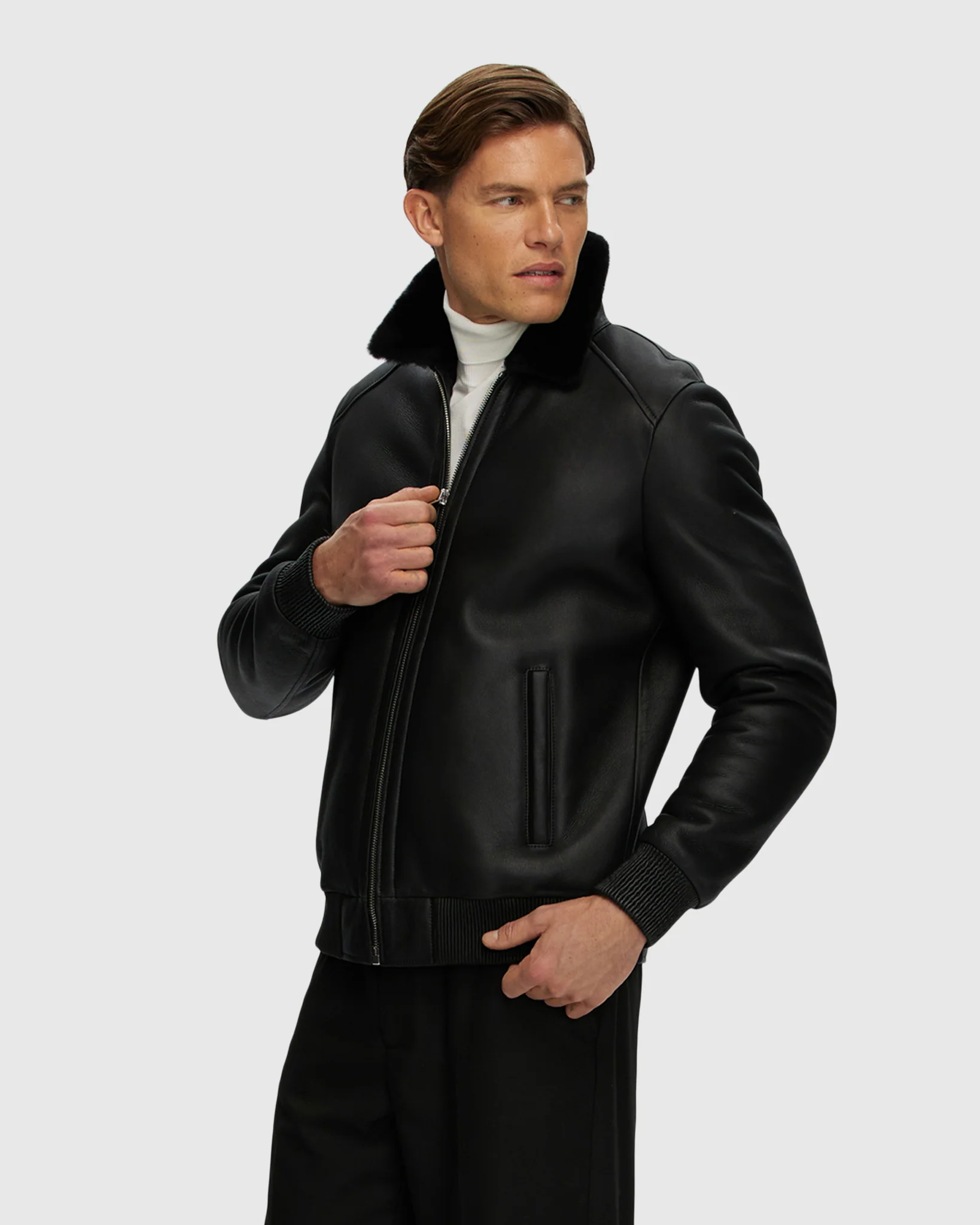 Men's Merino Shearling Lamb Jacket - Image 7