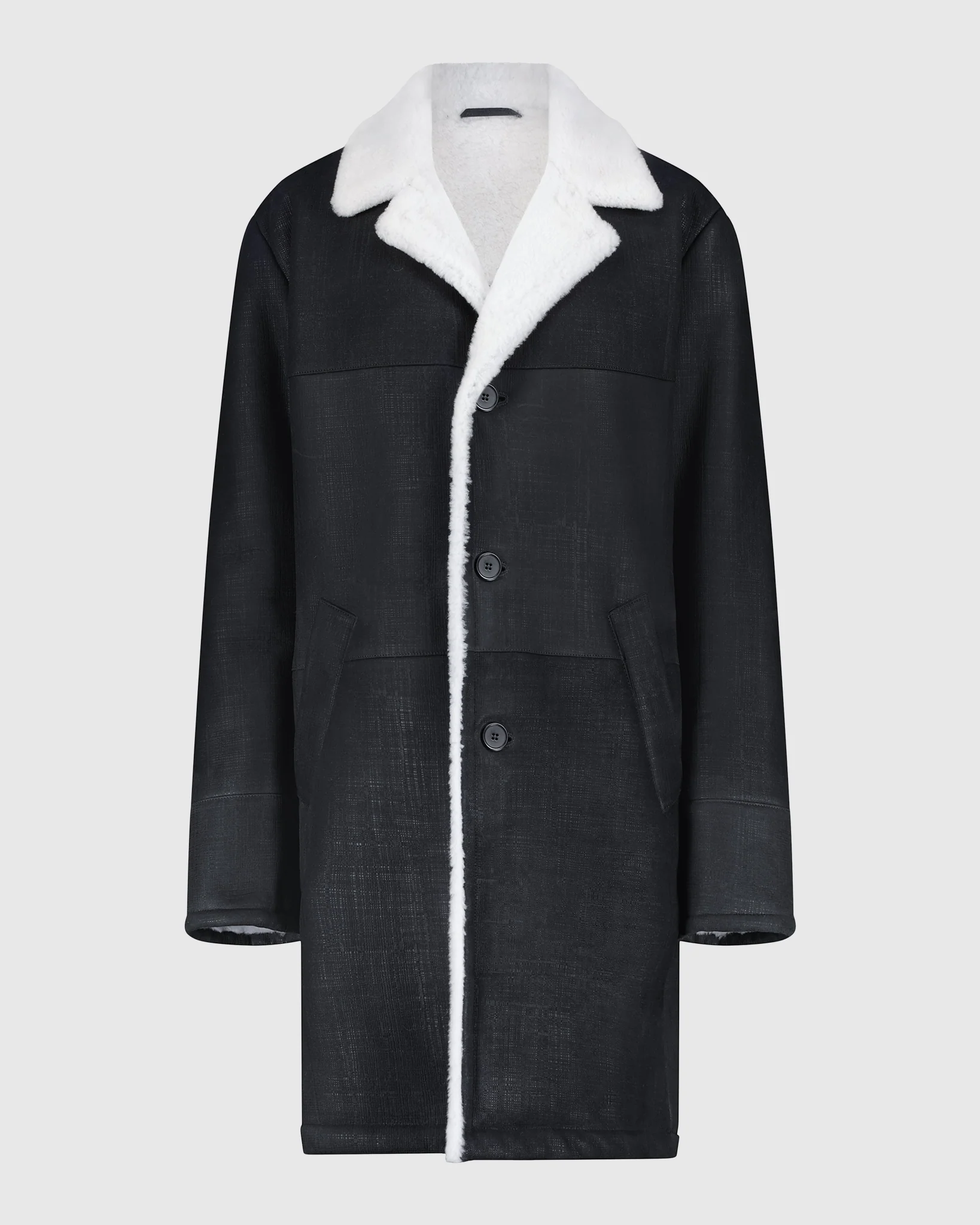 Men's Merino Shearling Lamb Short Coat - Image 14