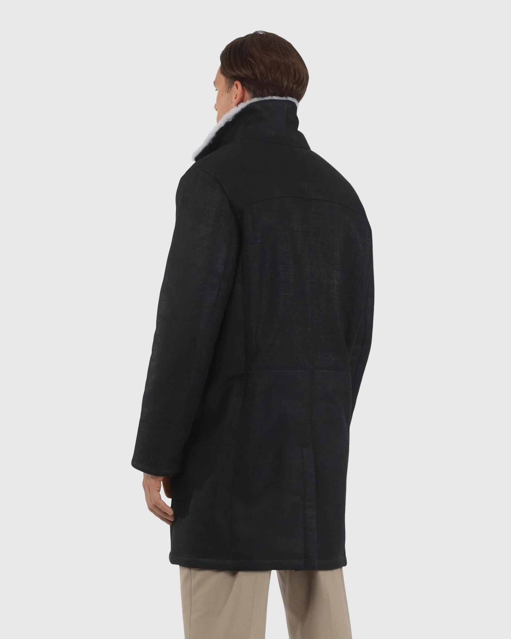 Men's Merino Shearling Lamb Short Coat - Image 5