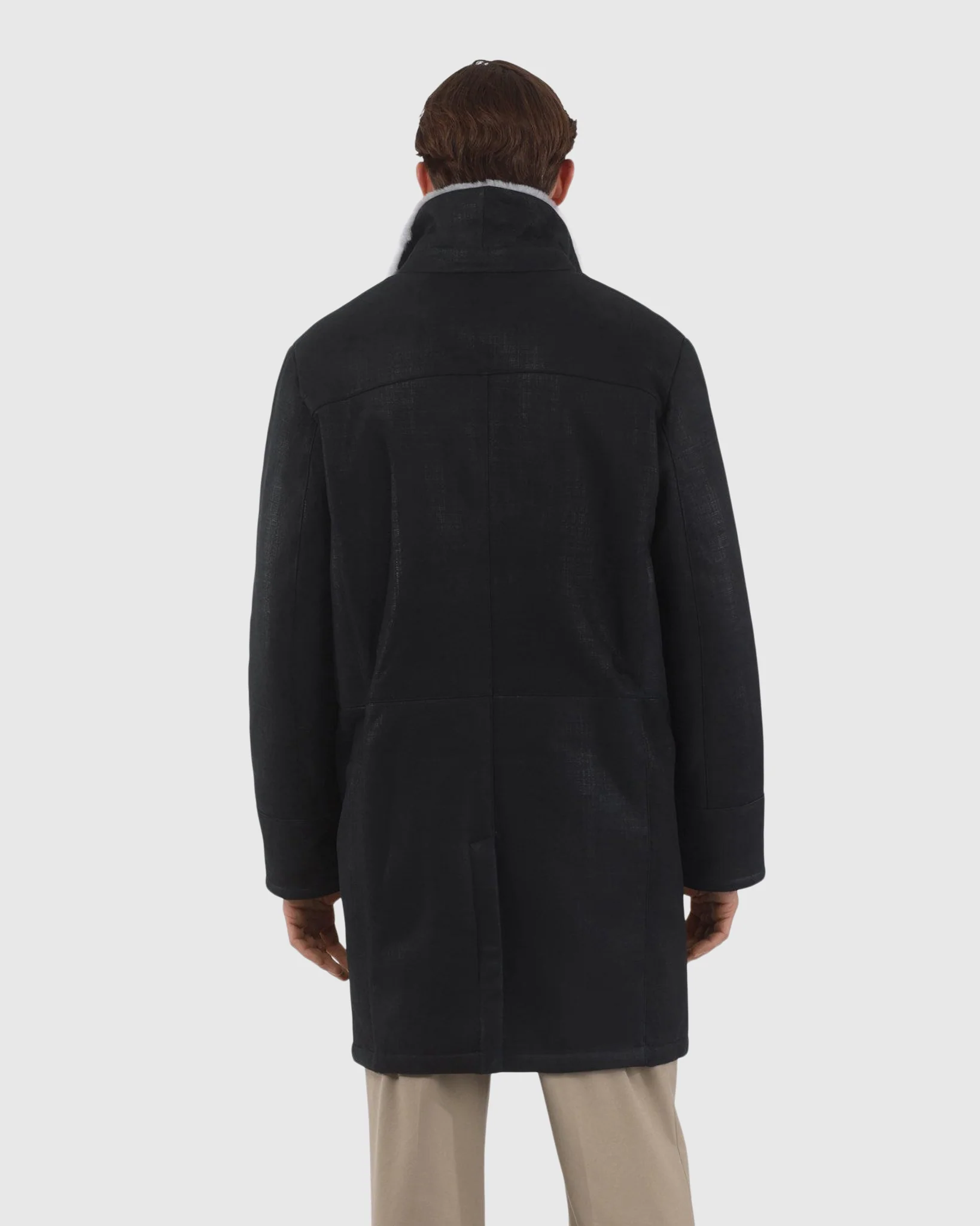 Men's Merino Shearling Lamb Short Coat - Image 6