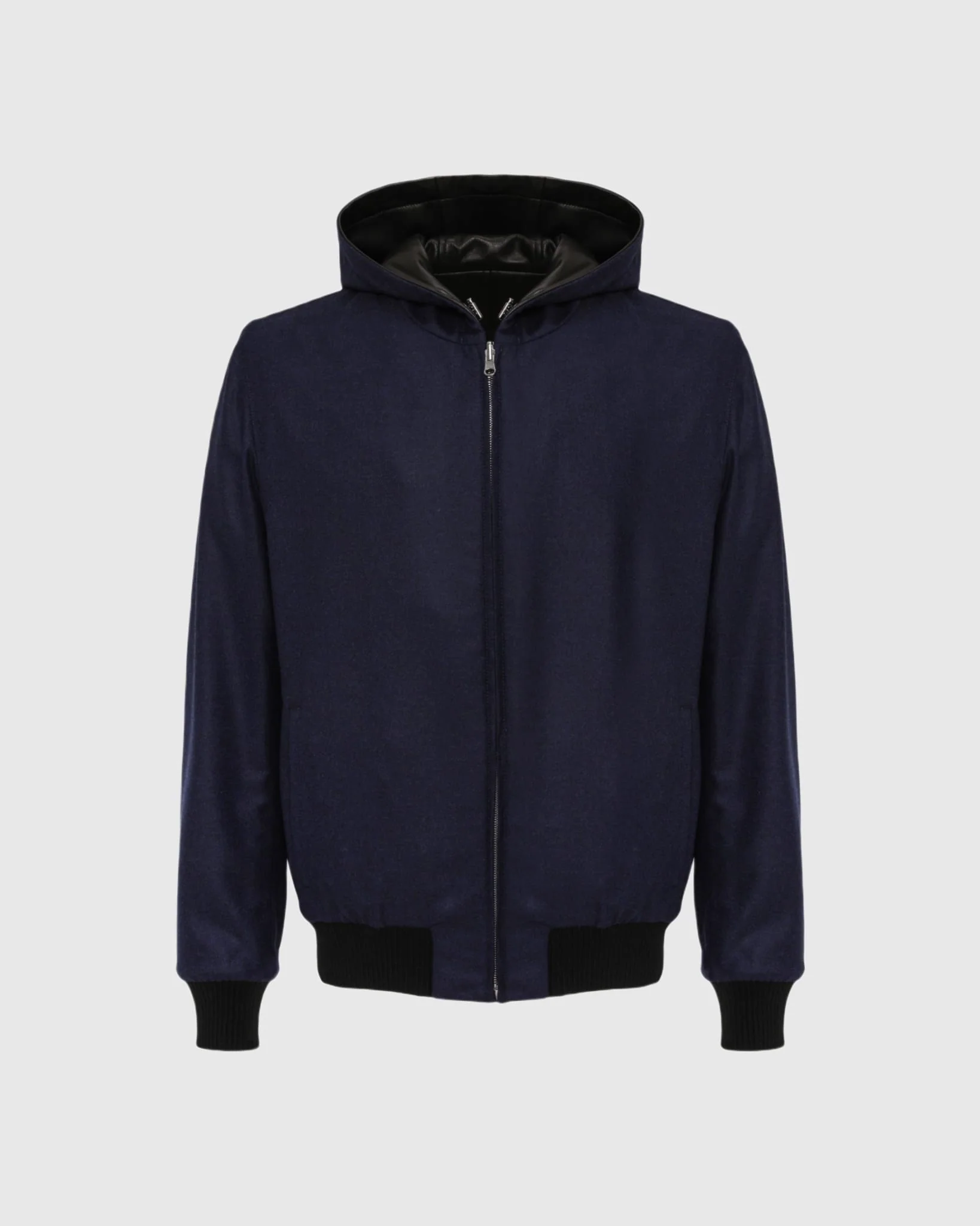 Men's Nappa Leather Parka Reversible To Loro Piana Cashmere And Wool - Image 9