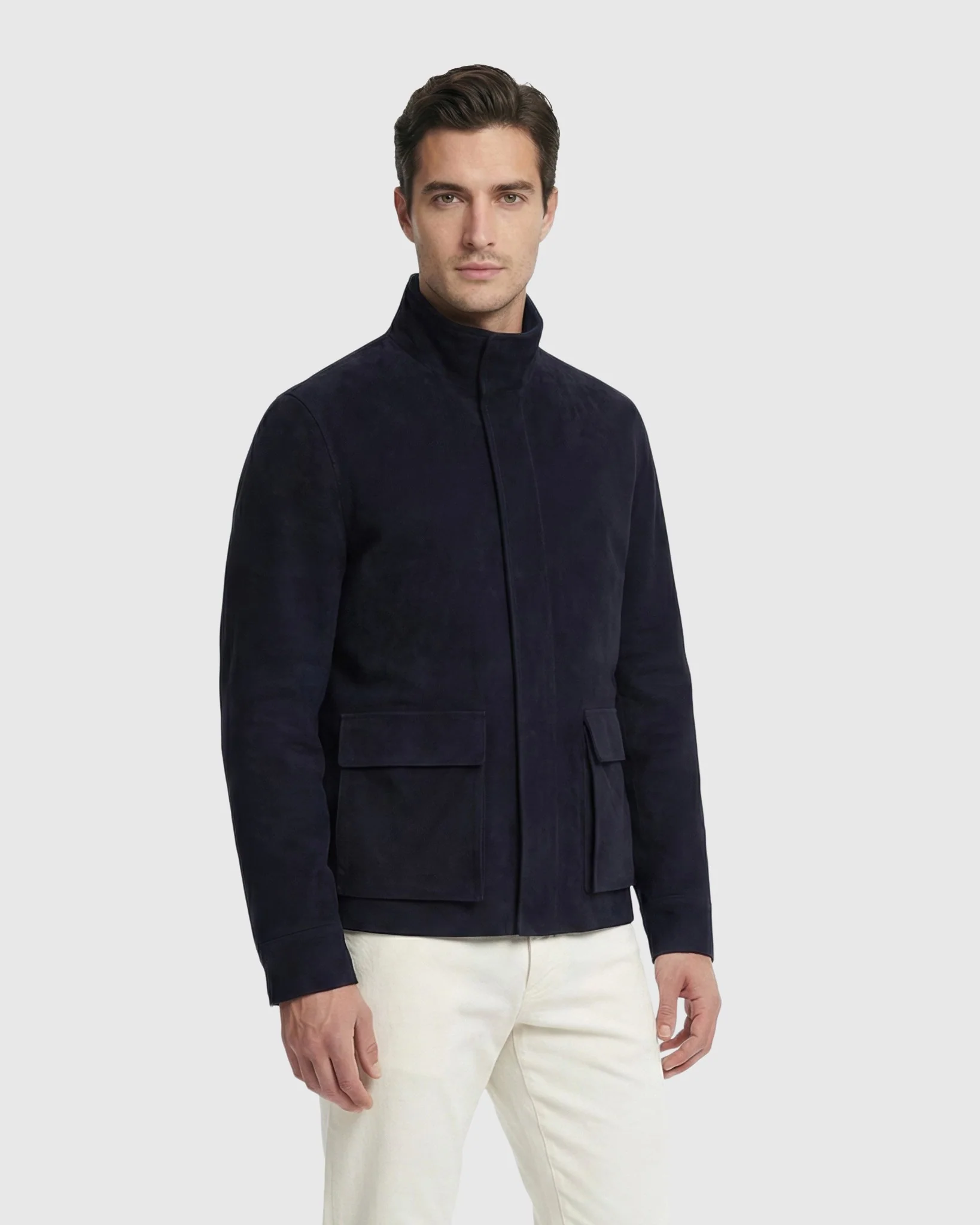 Men's Nubuck Jacket Crafted From Cashmere & Wool Loro Piana Lining - Image 14