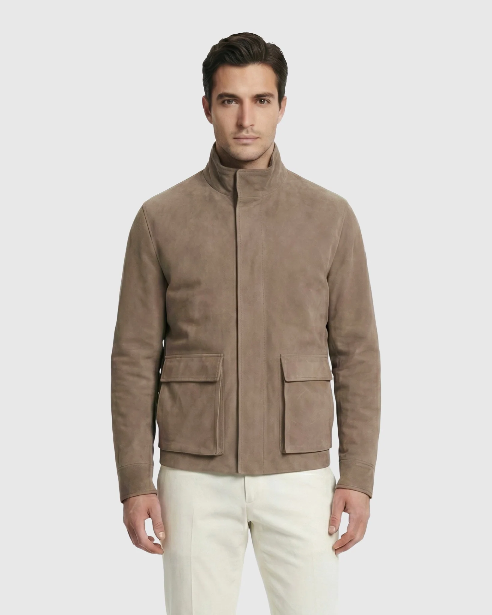Men's Nubuck Jacket Crafted From Cashmere & Wool Loro Piana Lining - Image 19