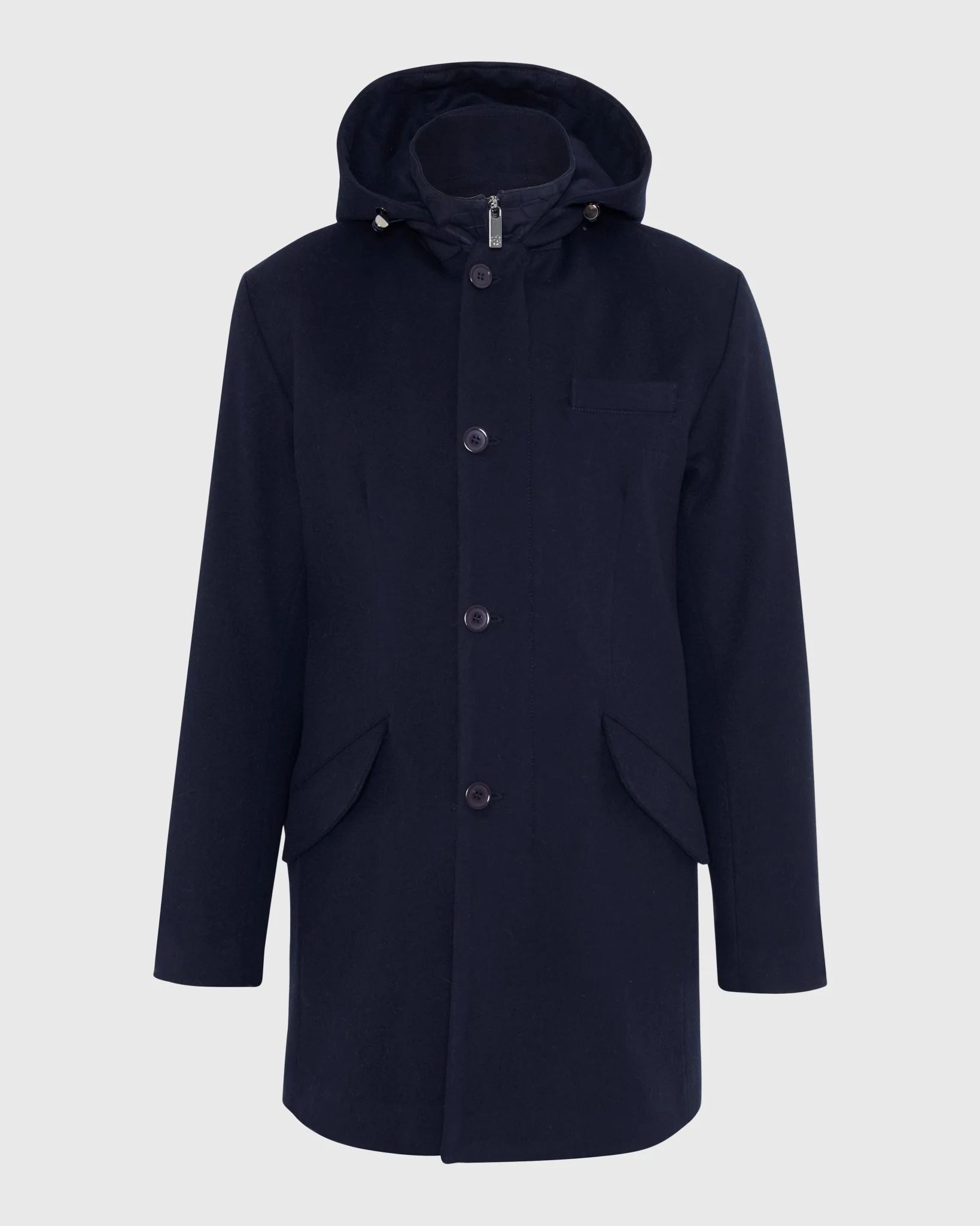 MEN`S PARKA CRAFTED FROM LORO PIANA WOOL, SELECT NUBUCK CROCO EMBOSSED DICKEY - Image 12