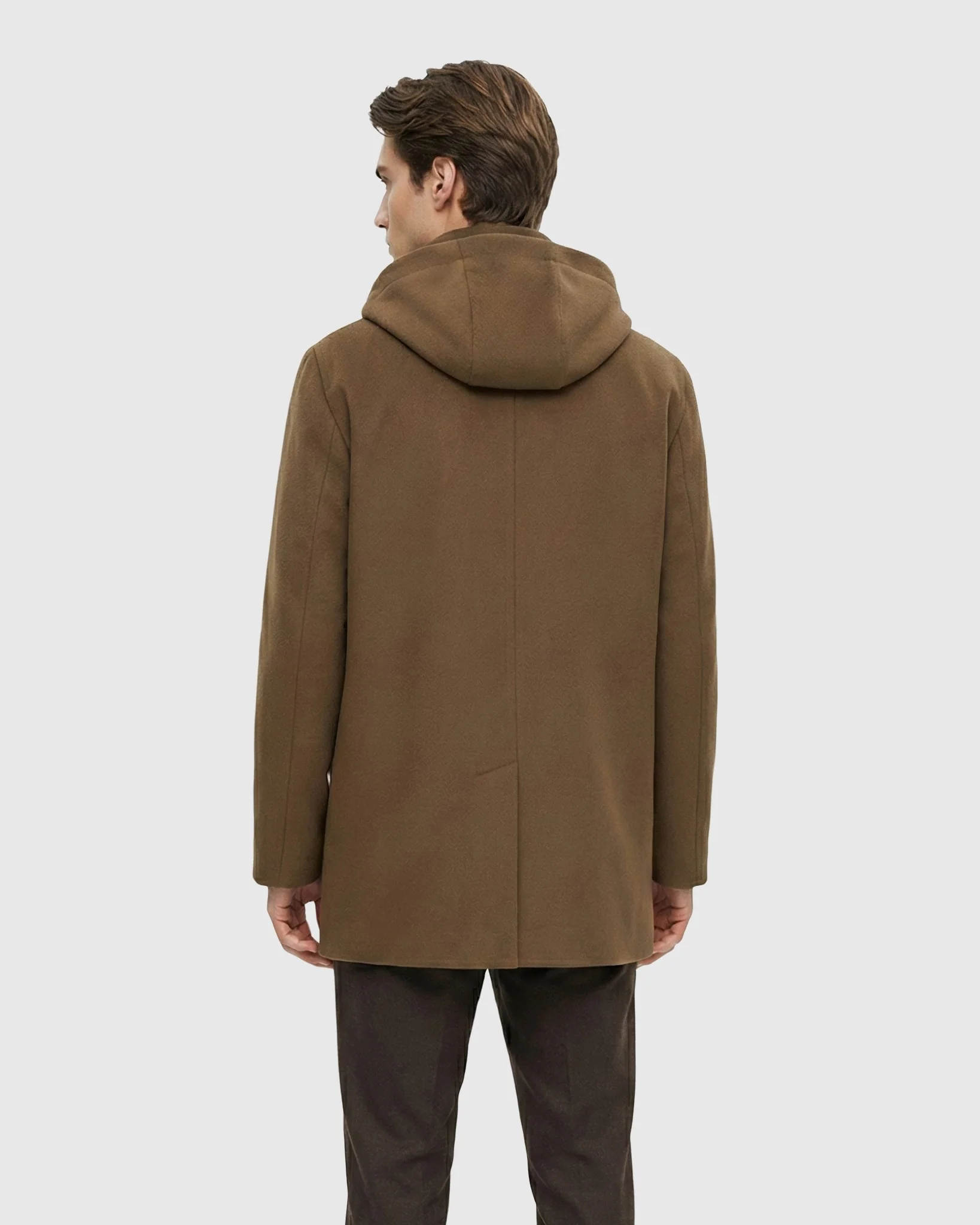 MEN`S PARKA CRAFTED FROM LORO PIANA WOOL, SELECT NUBUCK CROCO EMBOSSED DICKEY - Image 15